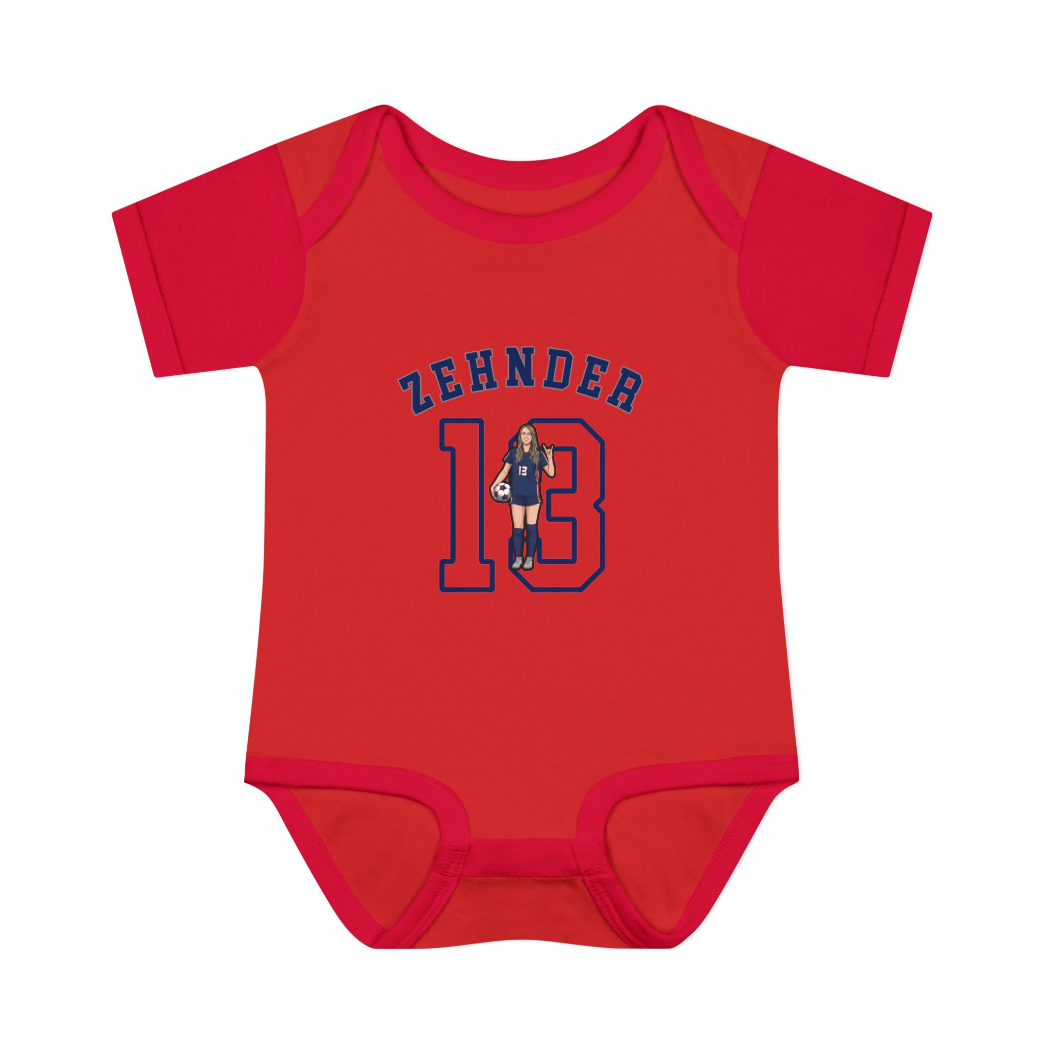 Baby Onesie — character_shirsey_arch in Red