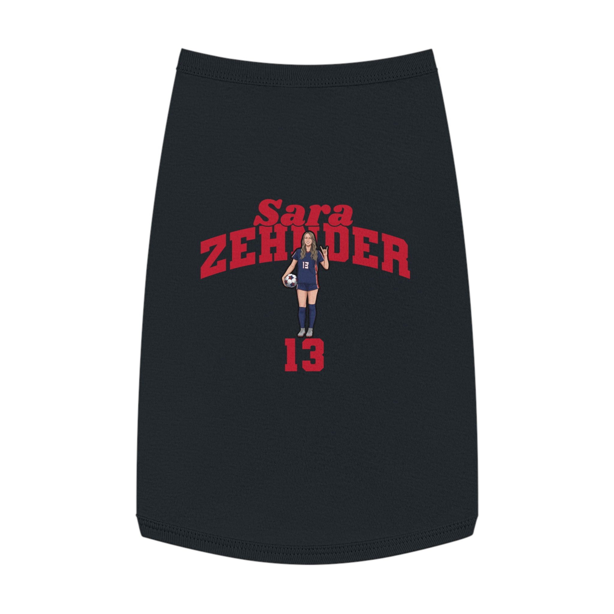 Pet Tank Top — character_signature_arch in Black