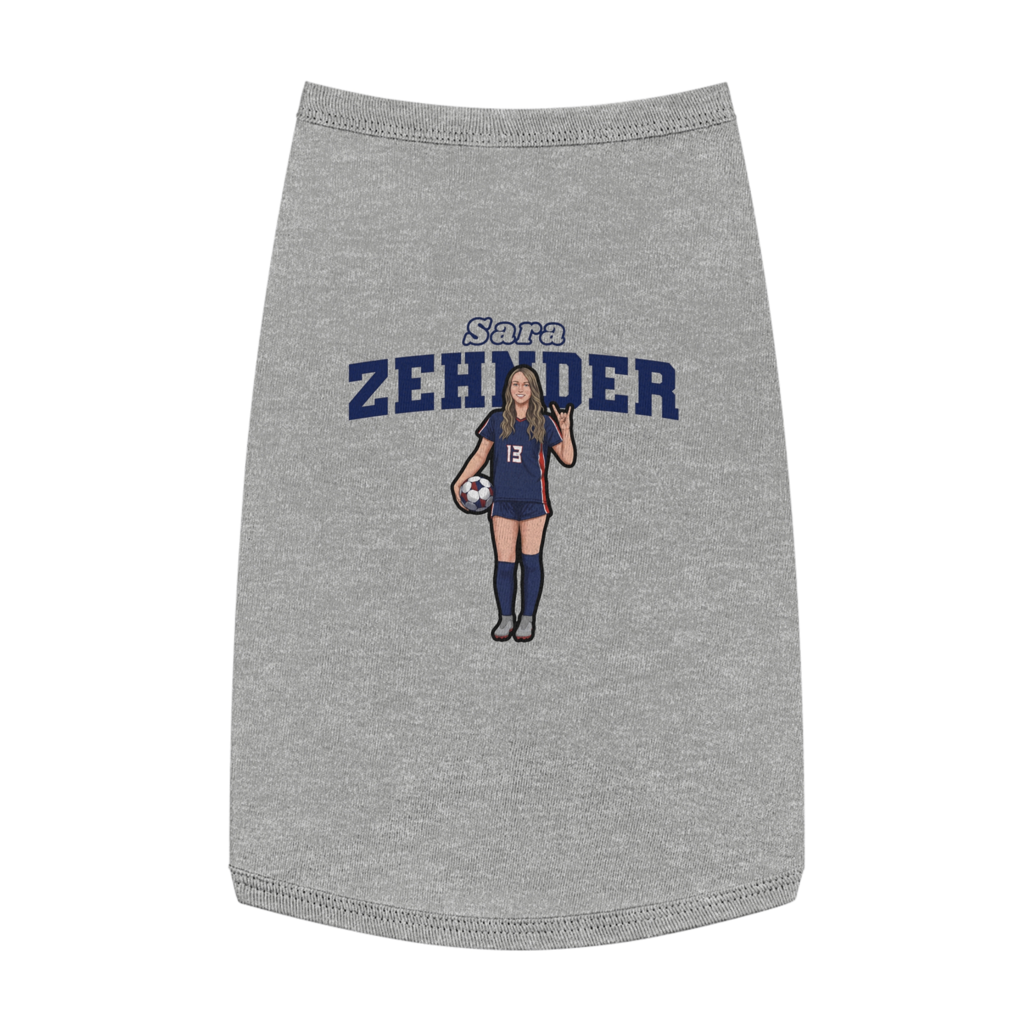 Pet Tank Top — character_name_arch in White