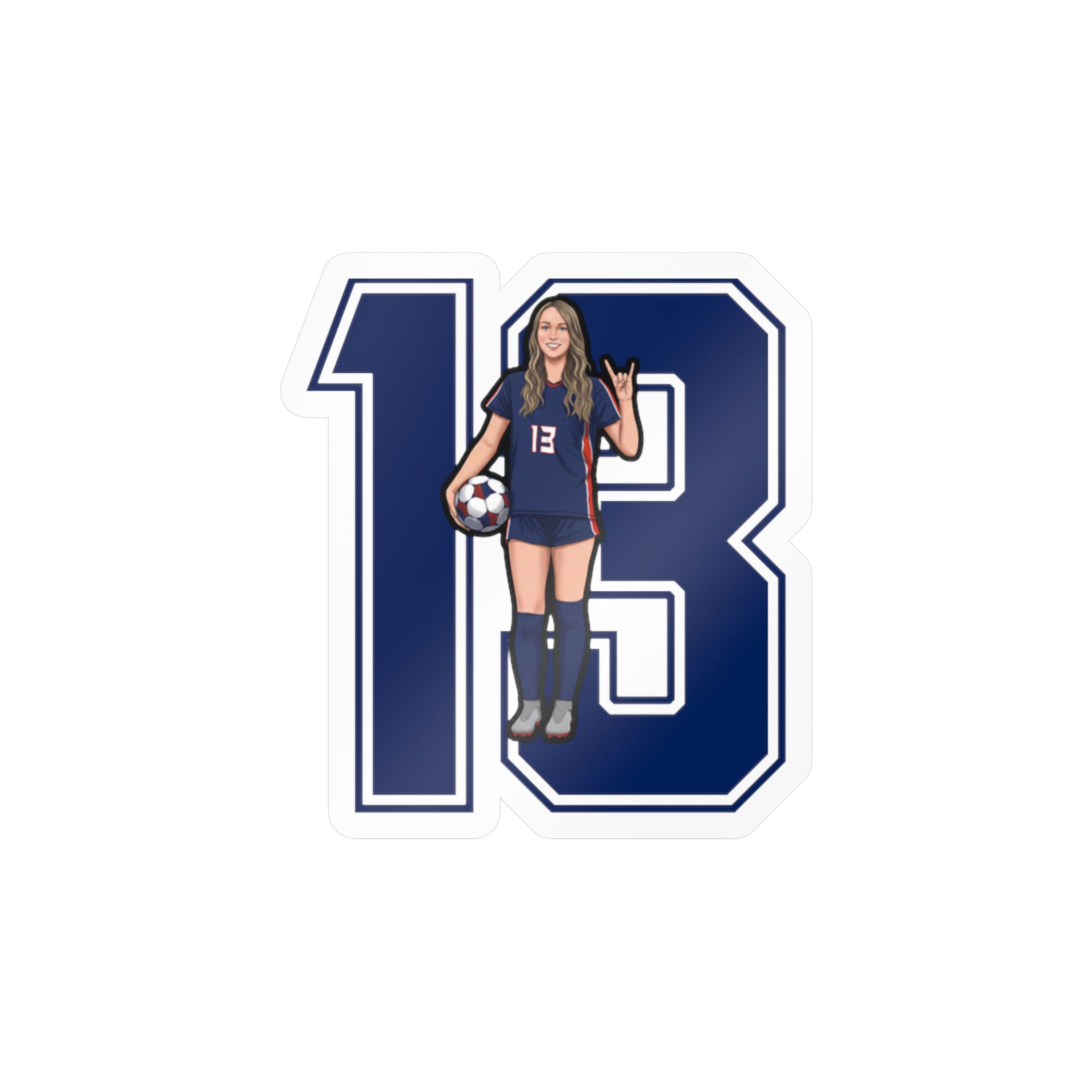 Vinyl Sticker — character_number in Classic