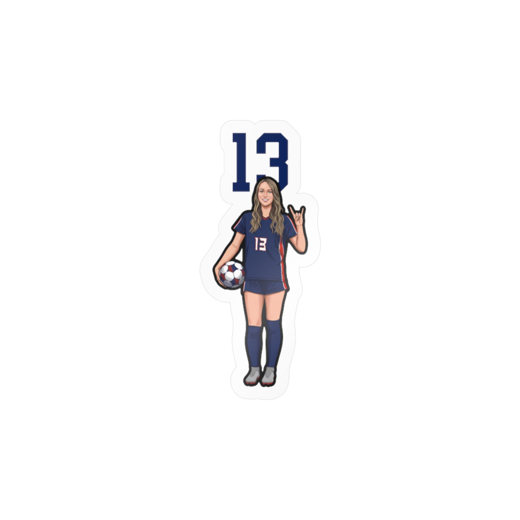 Vinyl Sticker — character_number_top in Classic