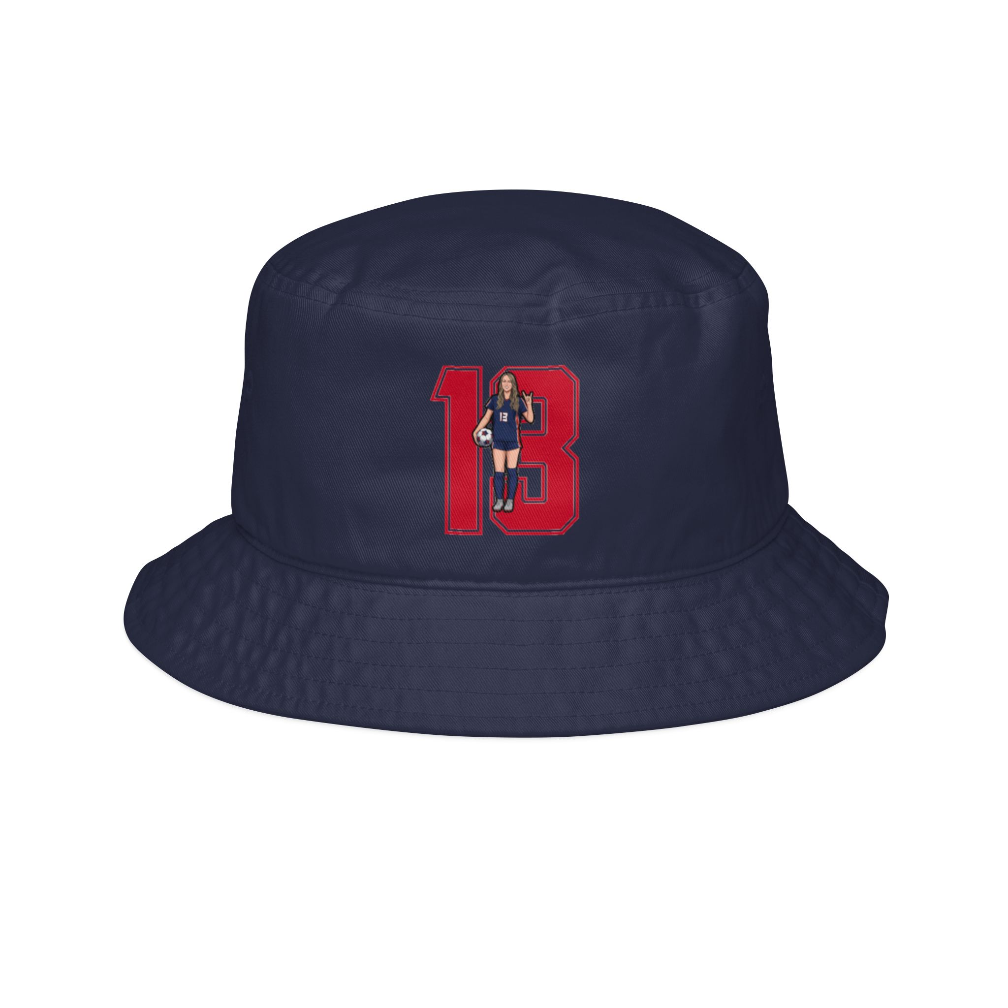 Bucket Hat — character_number in Navy