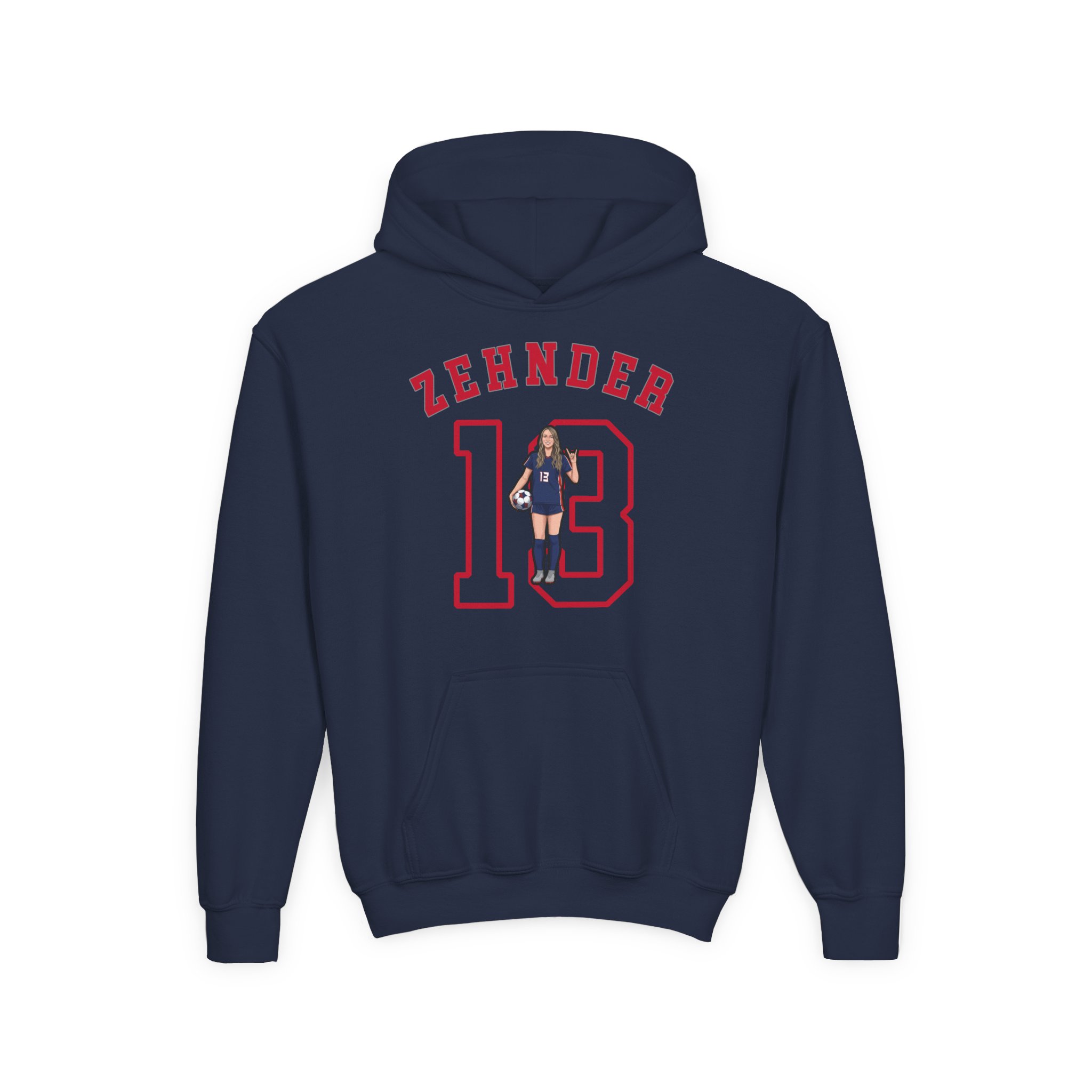 Youth Hoodie — character_shirsey_arch in Navy