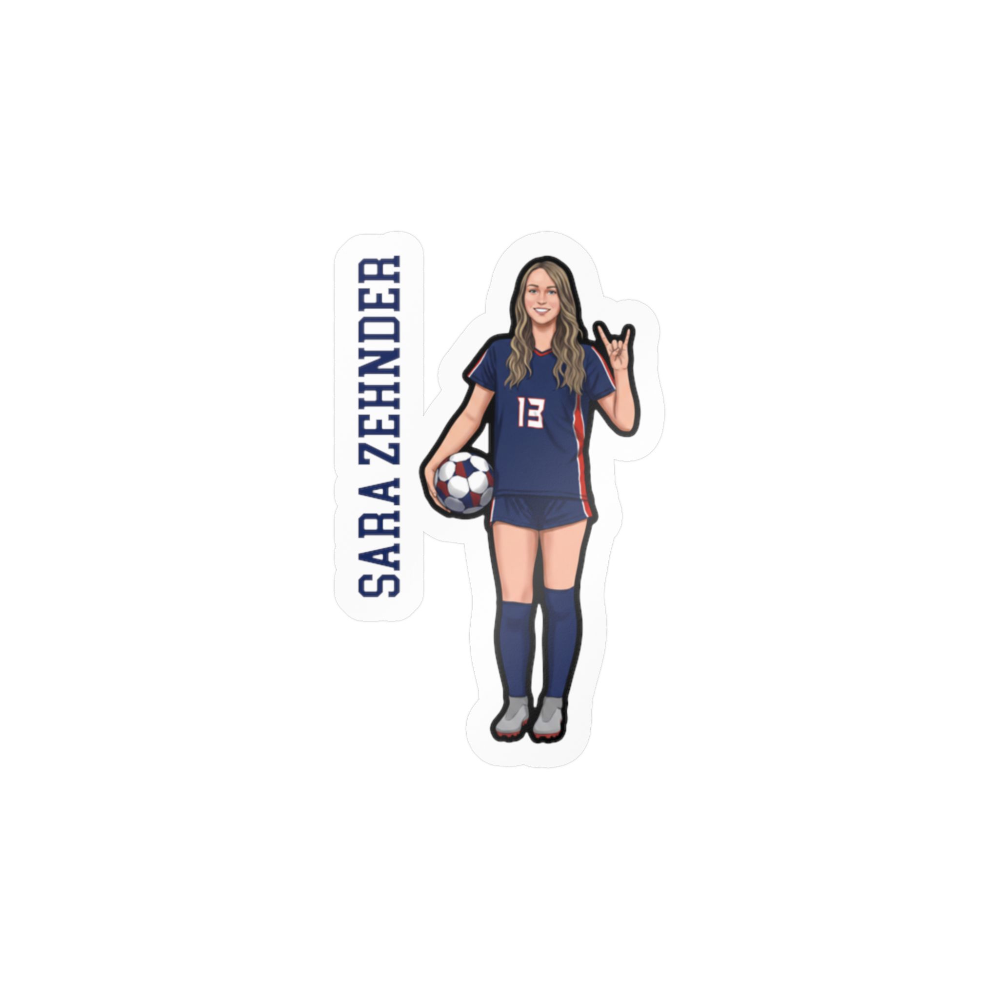 Vinyl Sticker — character_name_vertical in Classic