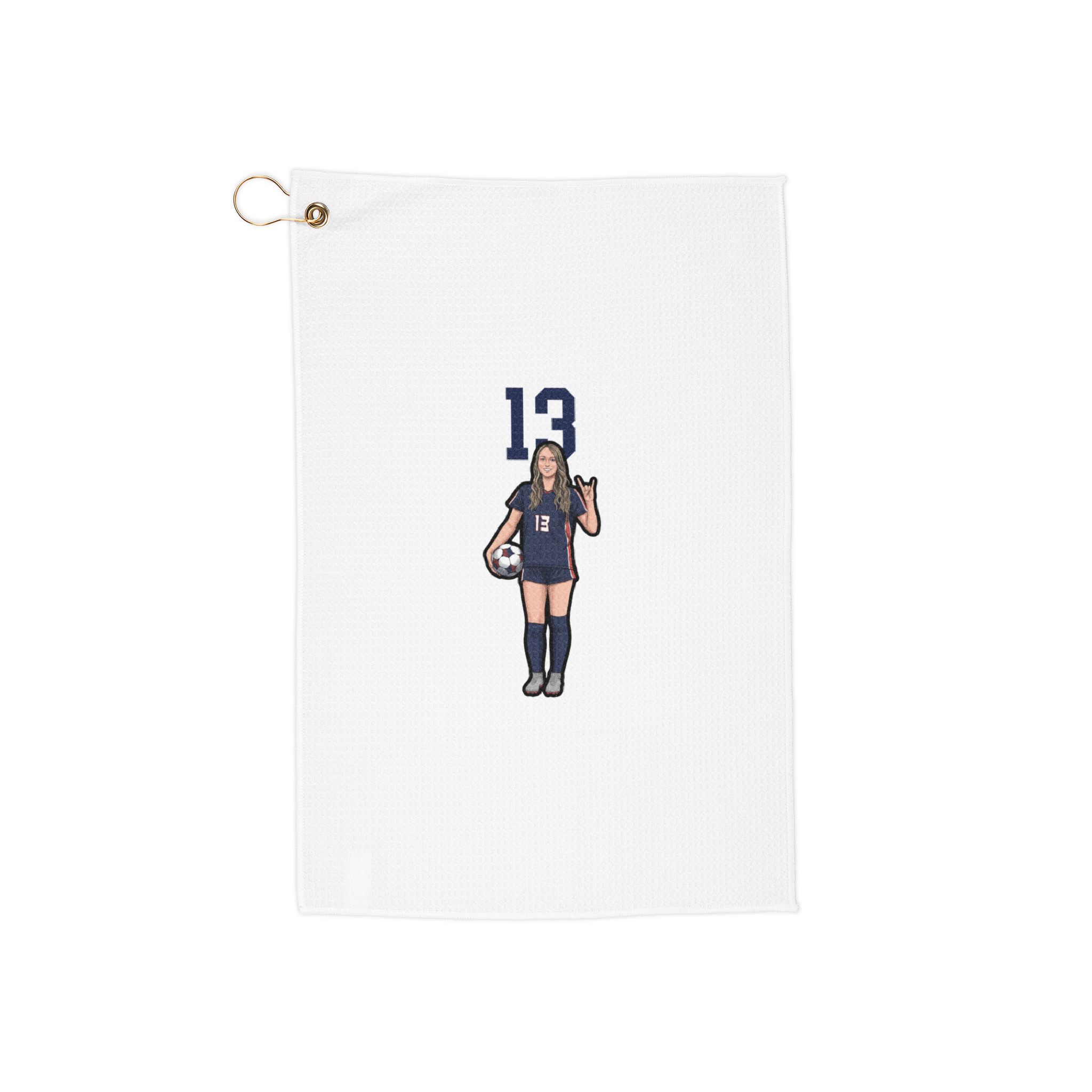 Golf Towel — character_number_top in Classic
