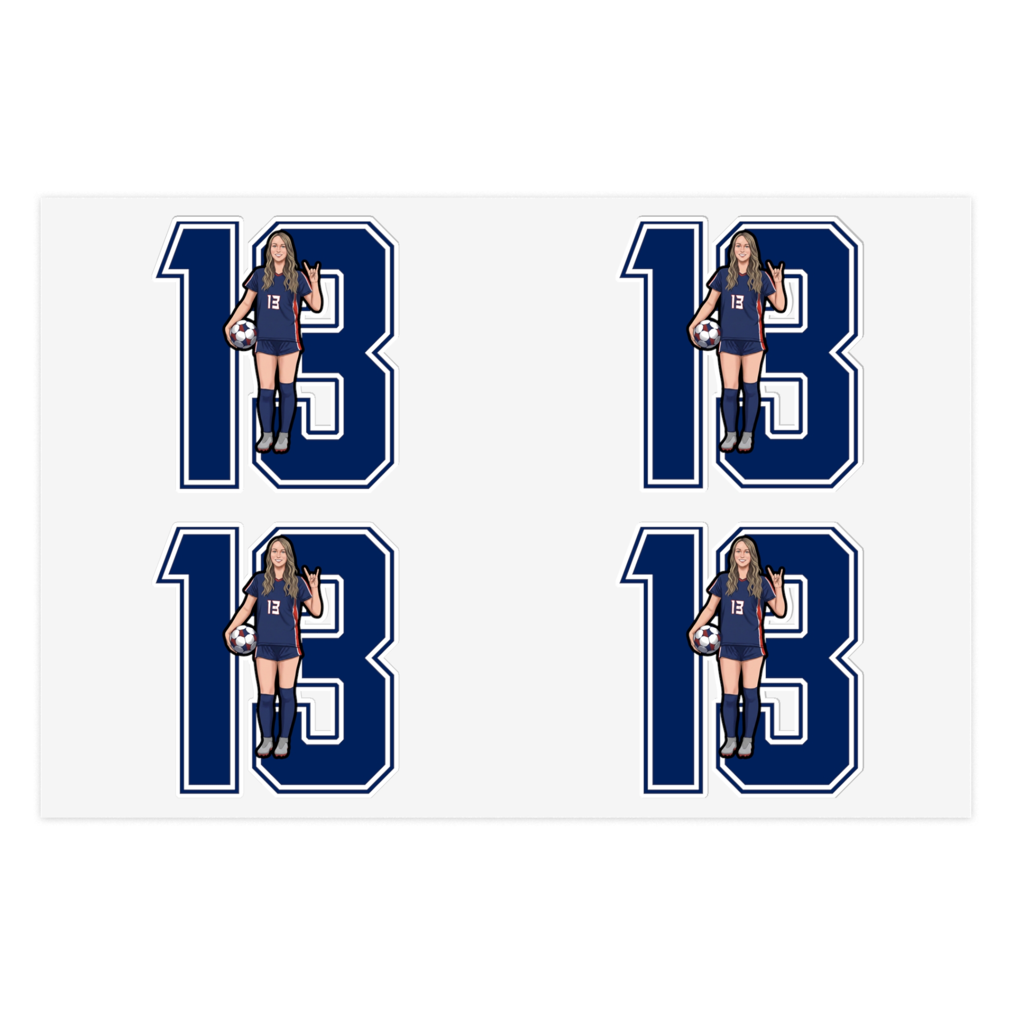 Sticker Sheet — character_number in Classic