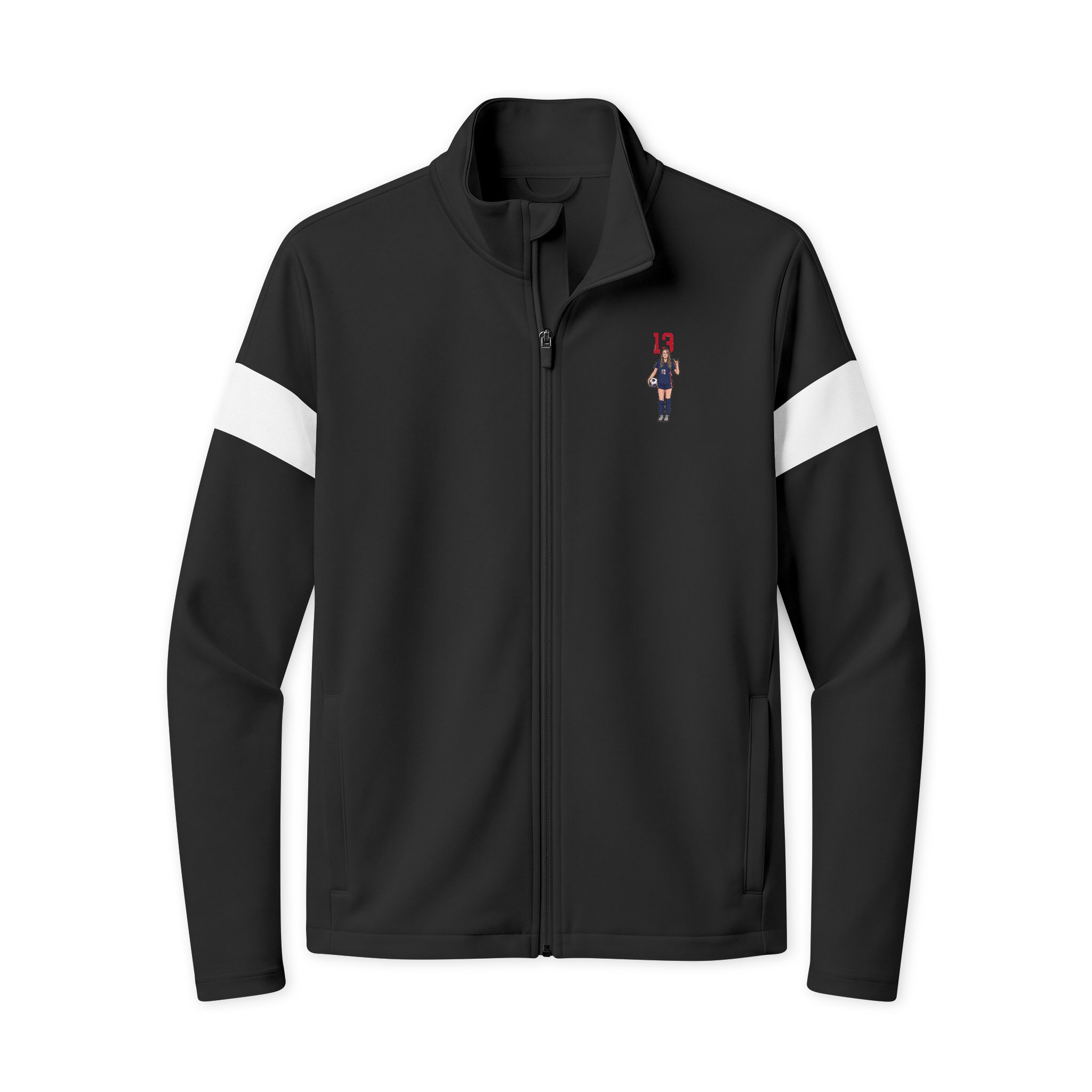 Travel Full-Zip Jacket — character_number_top in Black/ White