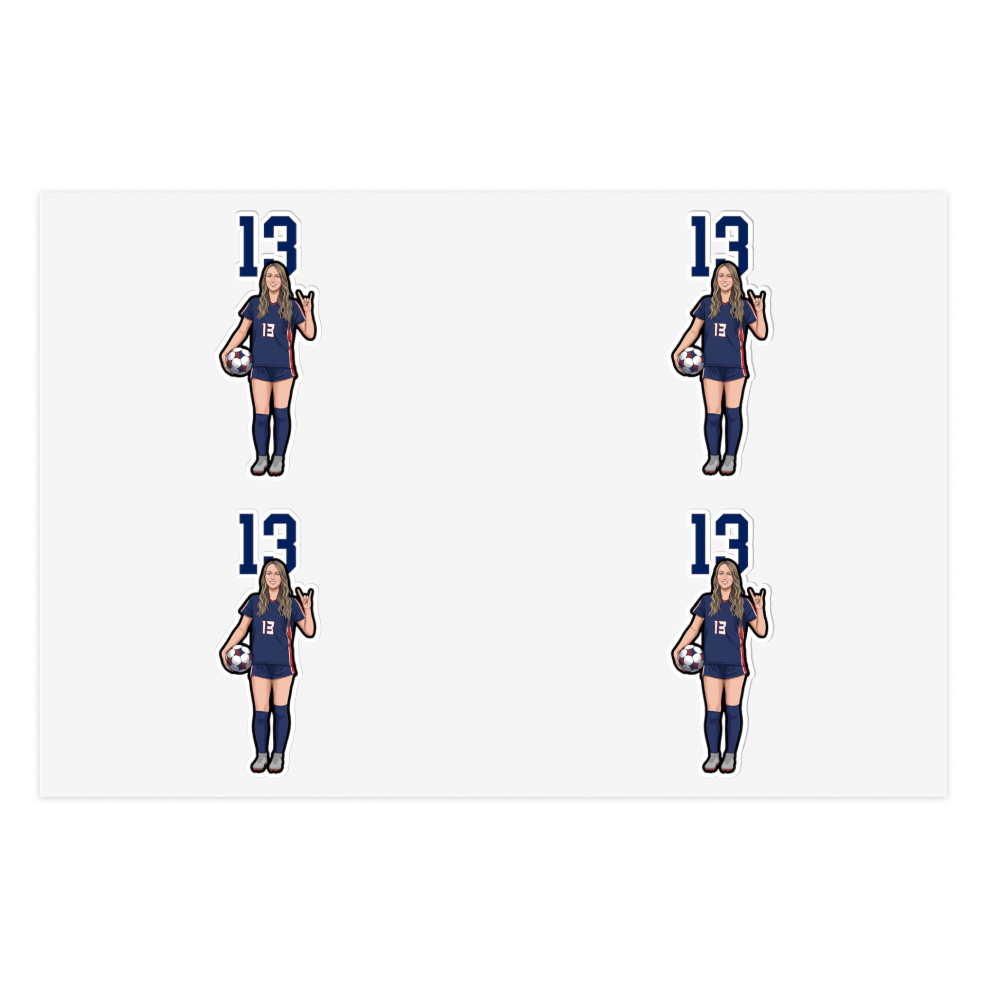 Sticker Sheet — character_number_top in Classic