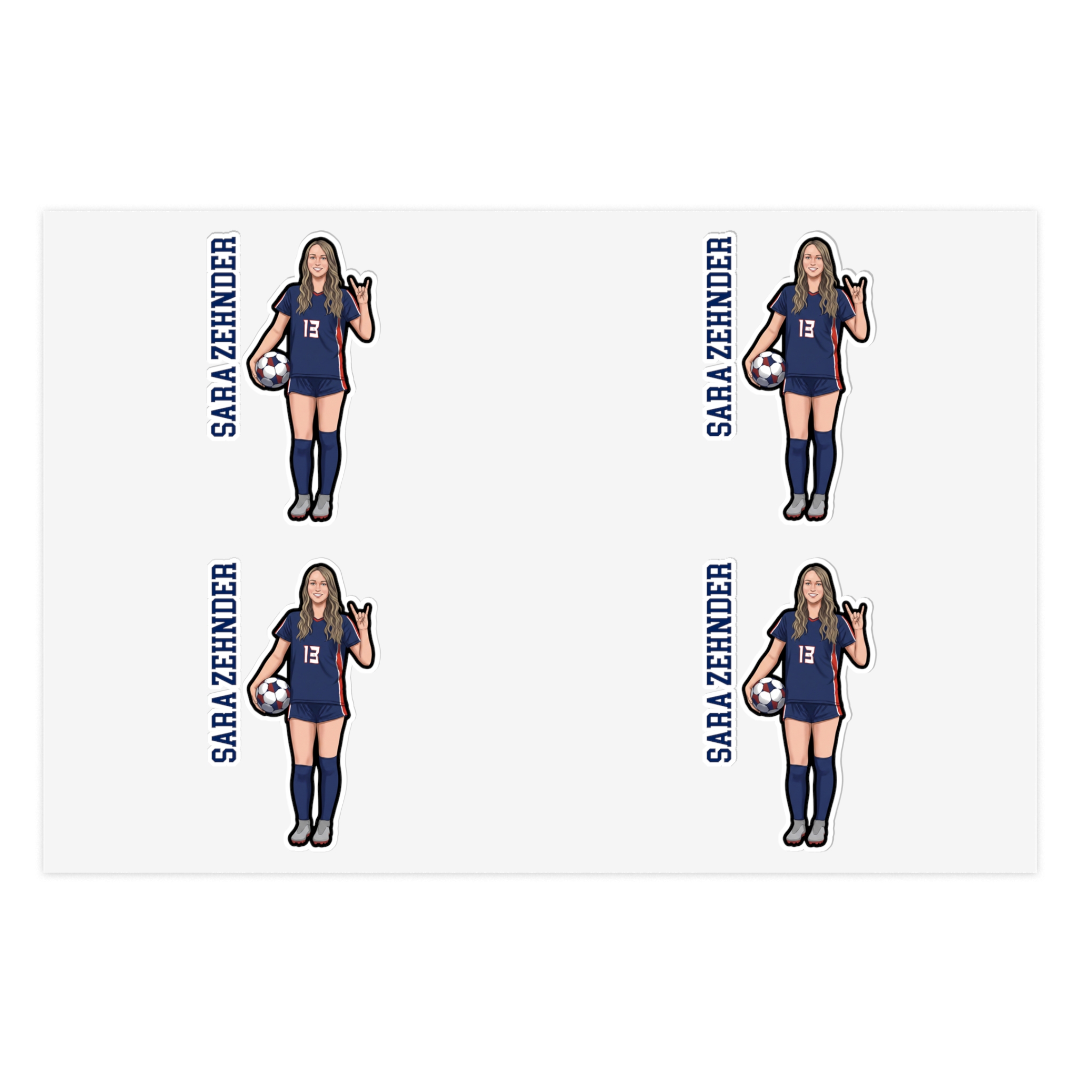 Sticker Sheet — character_name_vertical in Classic