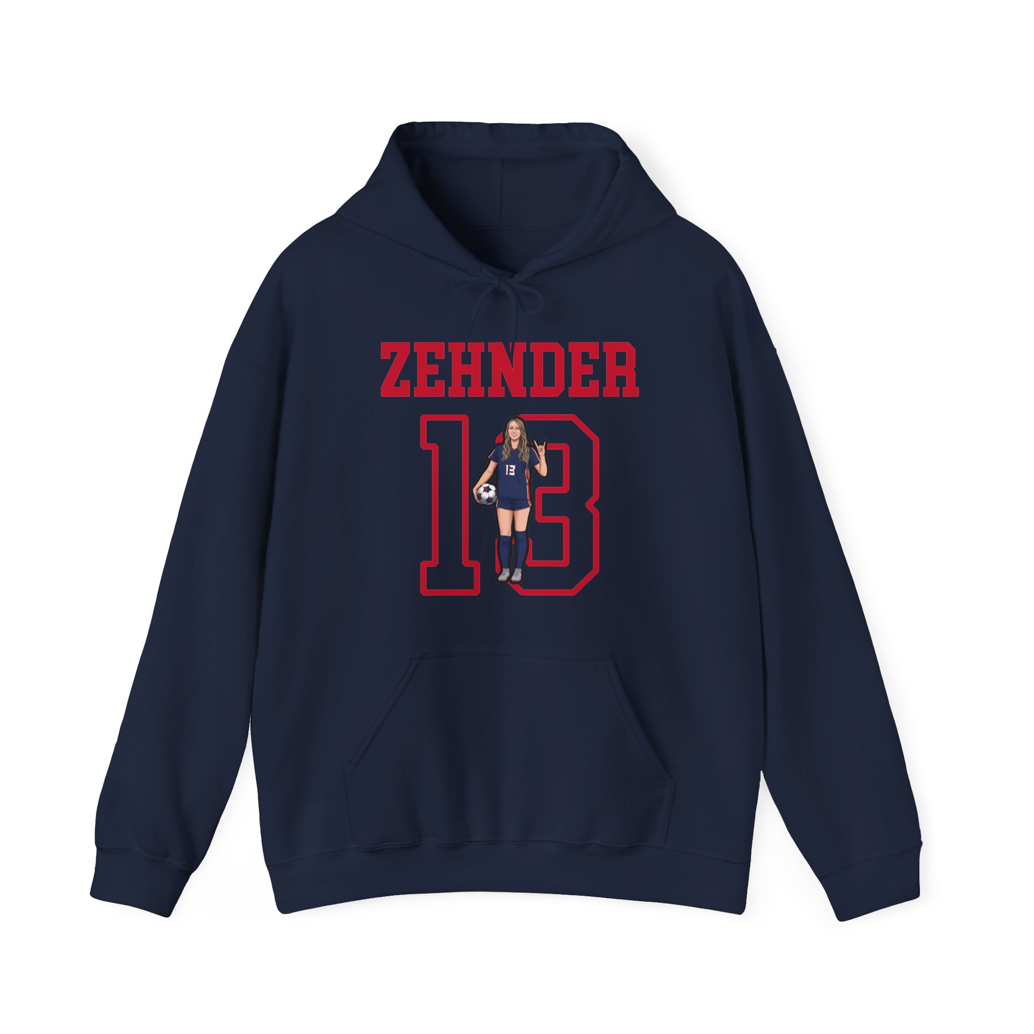 Hoodie — character_shirsey in Navy