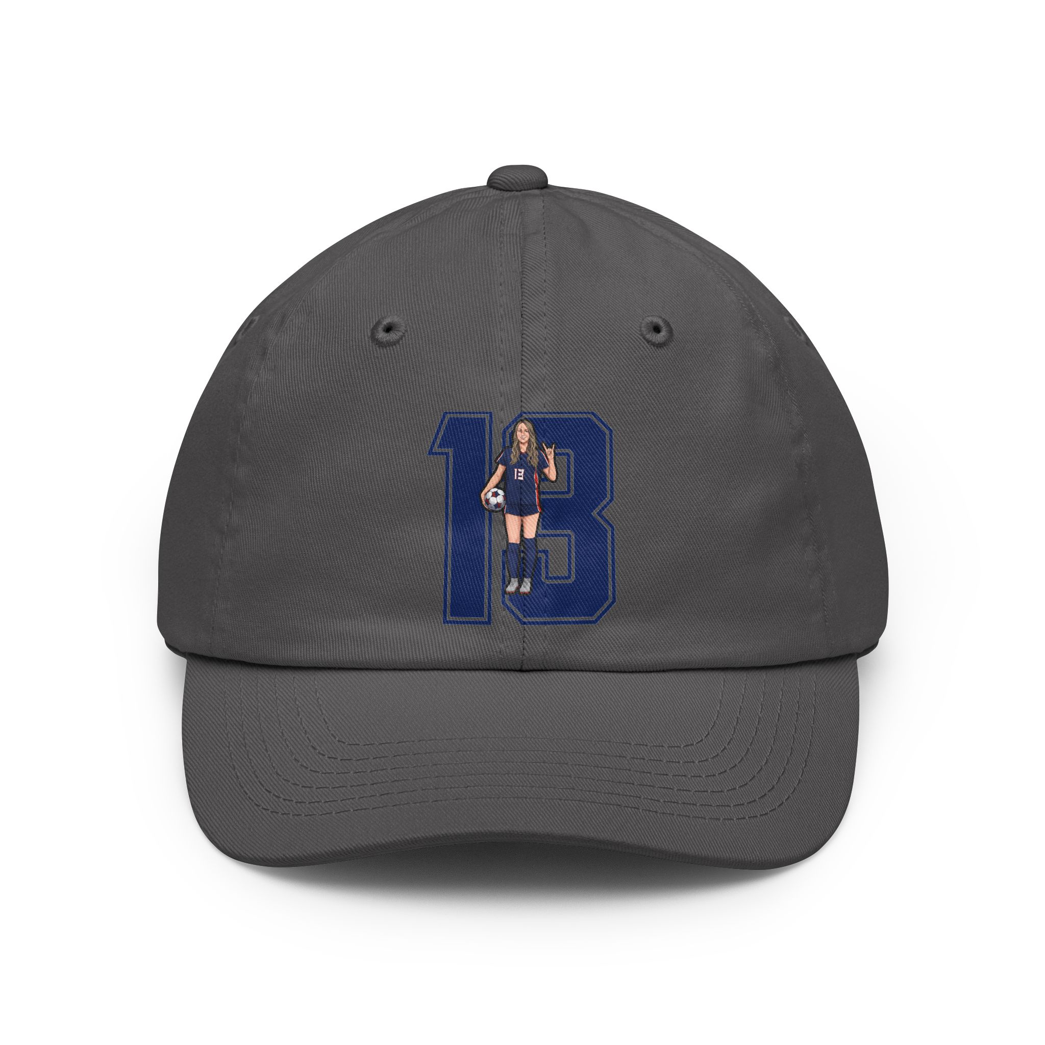 Classic Cap — character_number in Grey