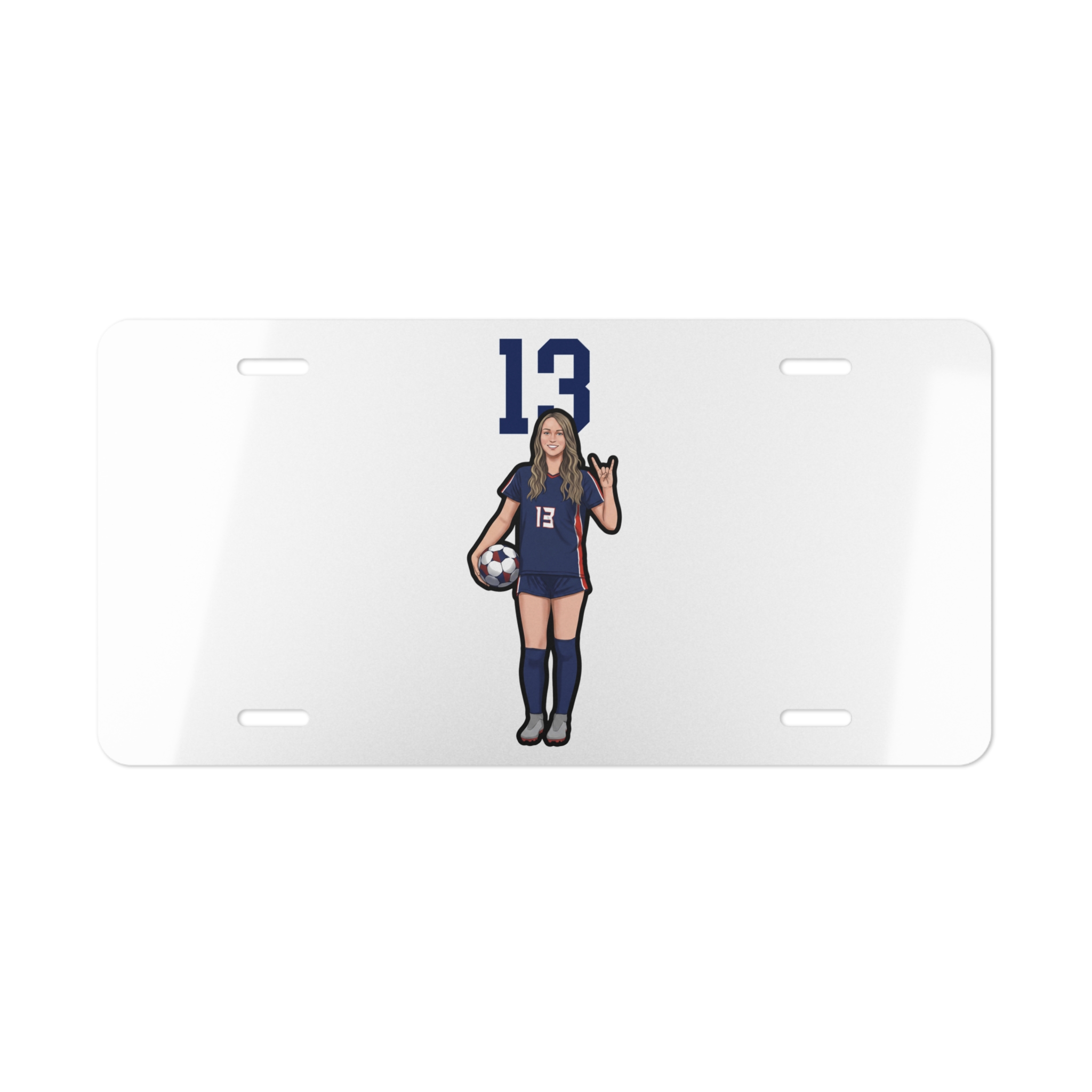 License Plate — character_number_top in Classic