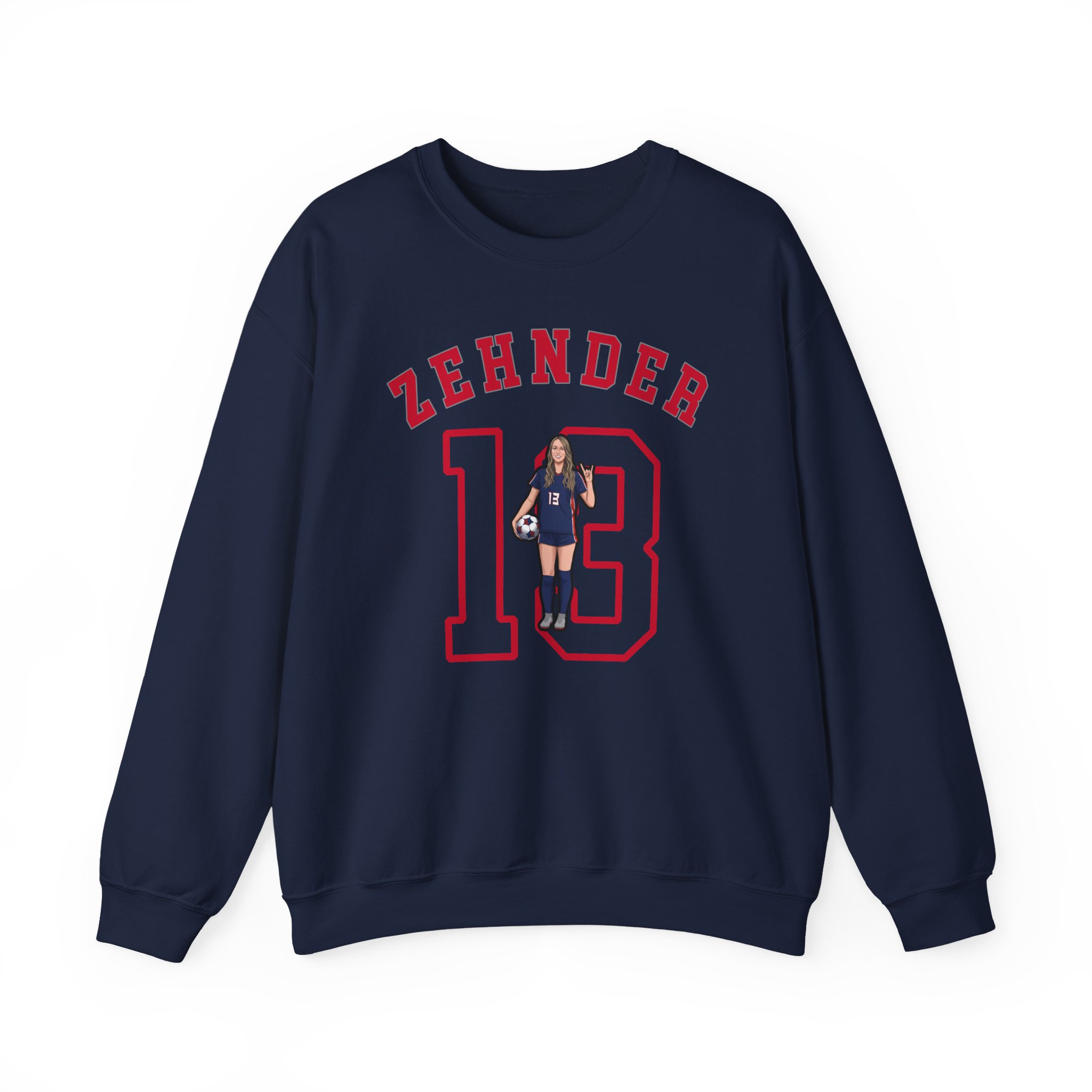 Crewneck Sweatshirt — character_shirsey_arch in Navy