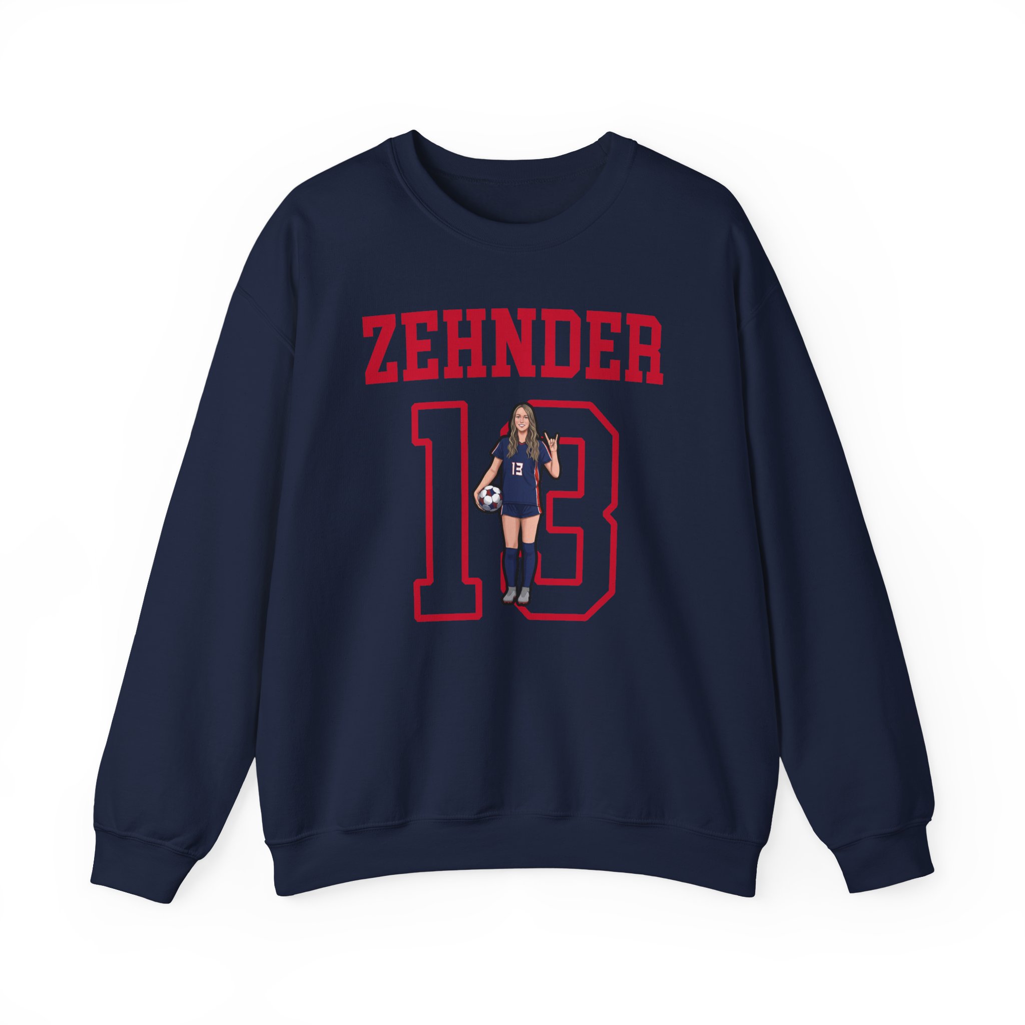 Crewneck Sweatshirt — character_shirsey in Navy
