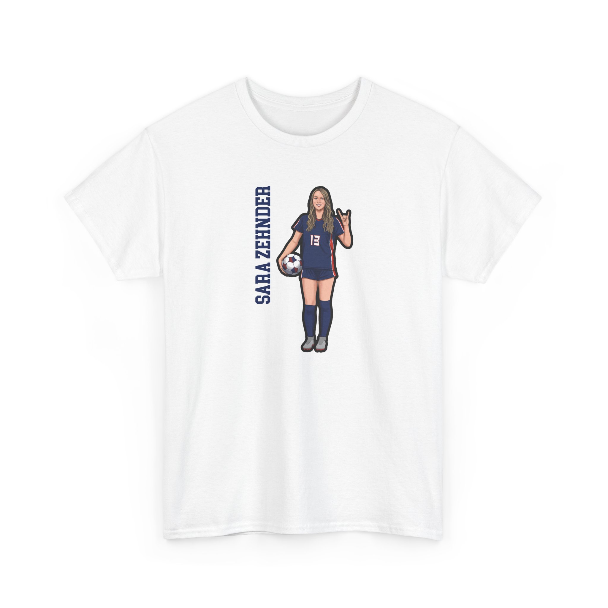 Tee — character_name_vertical in White