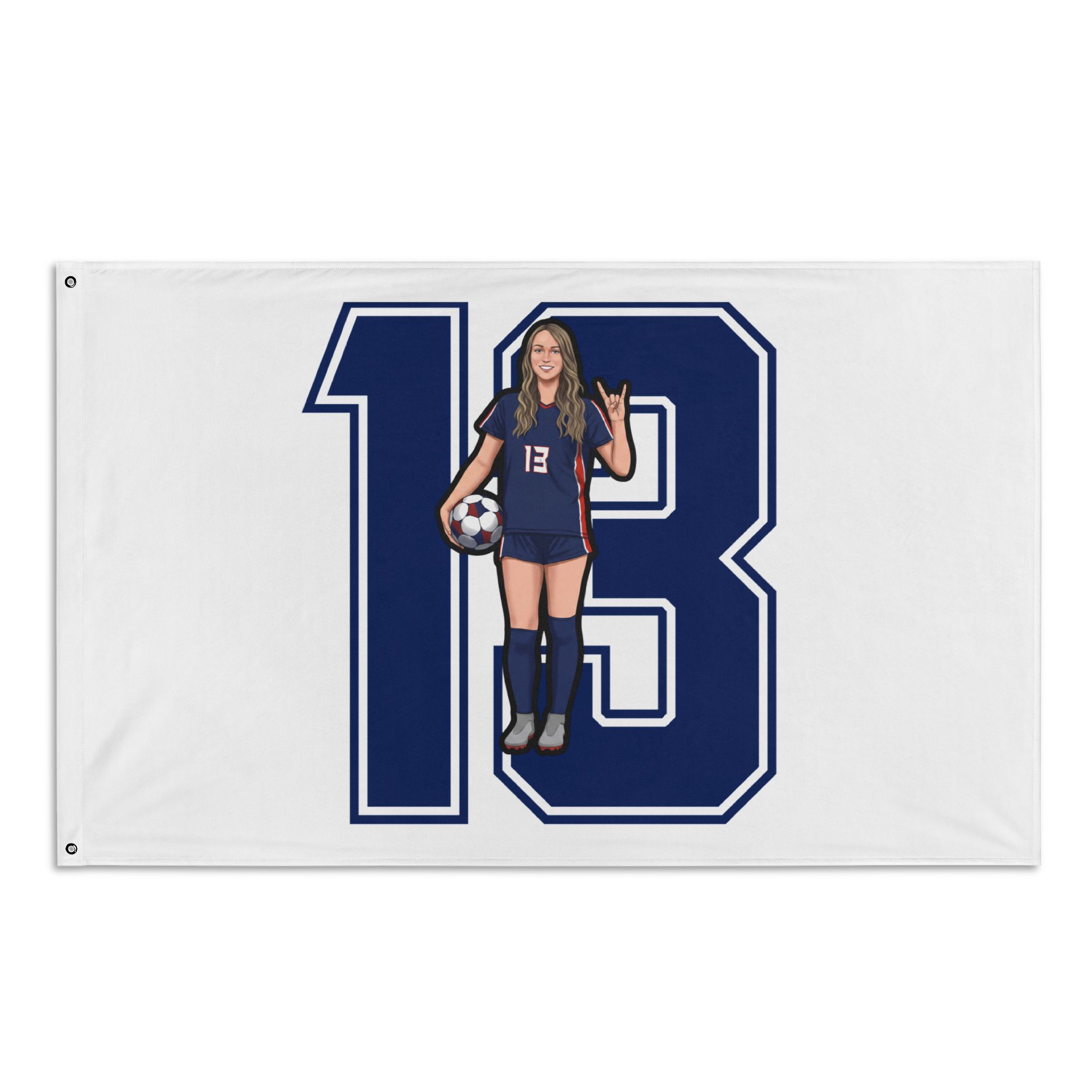 Flag (35 × 56 in) — character_number in Classic