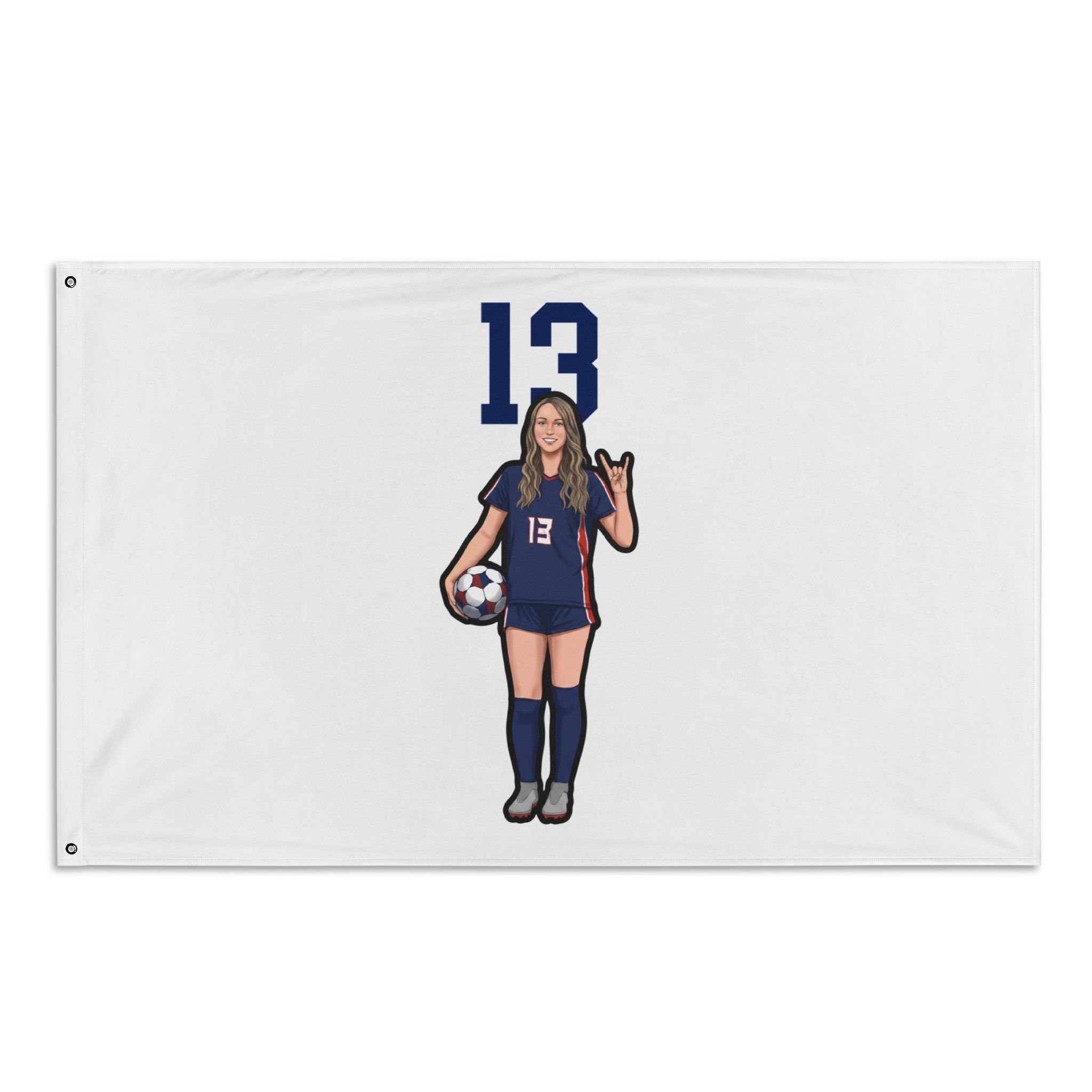 Flag (35 × 56 in) — character_number_top in Classic