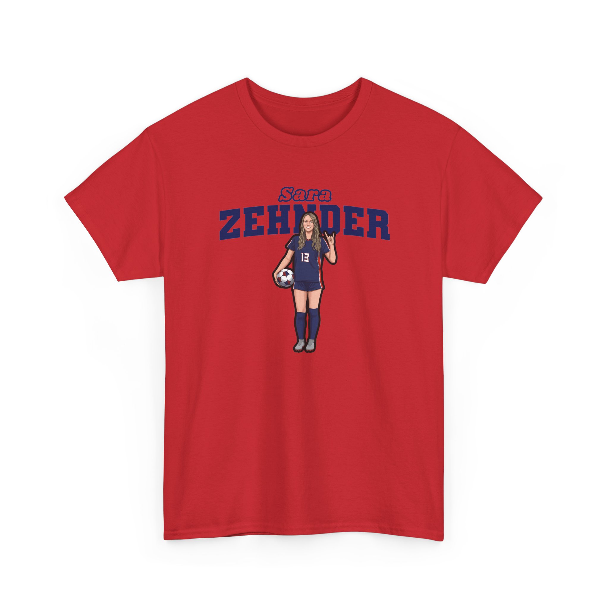 Tee — character_name_arch in Red