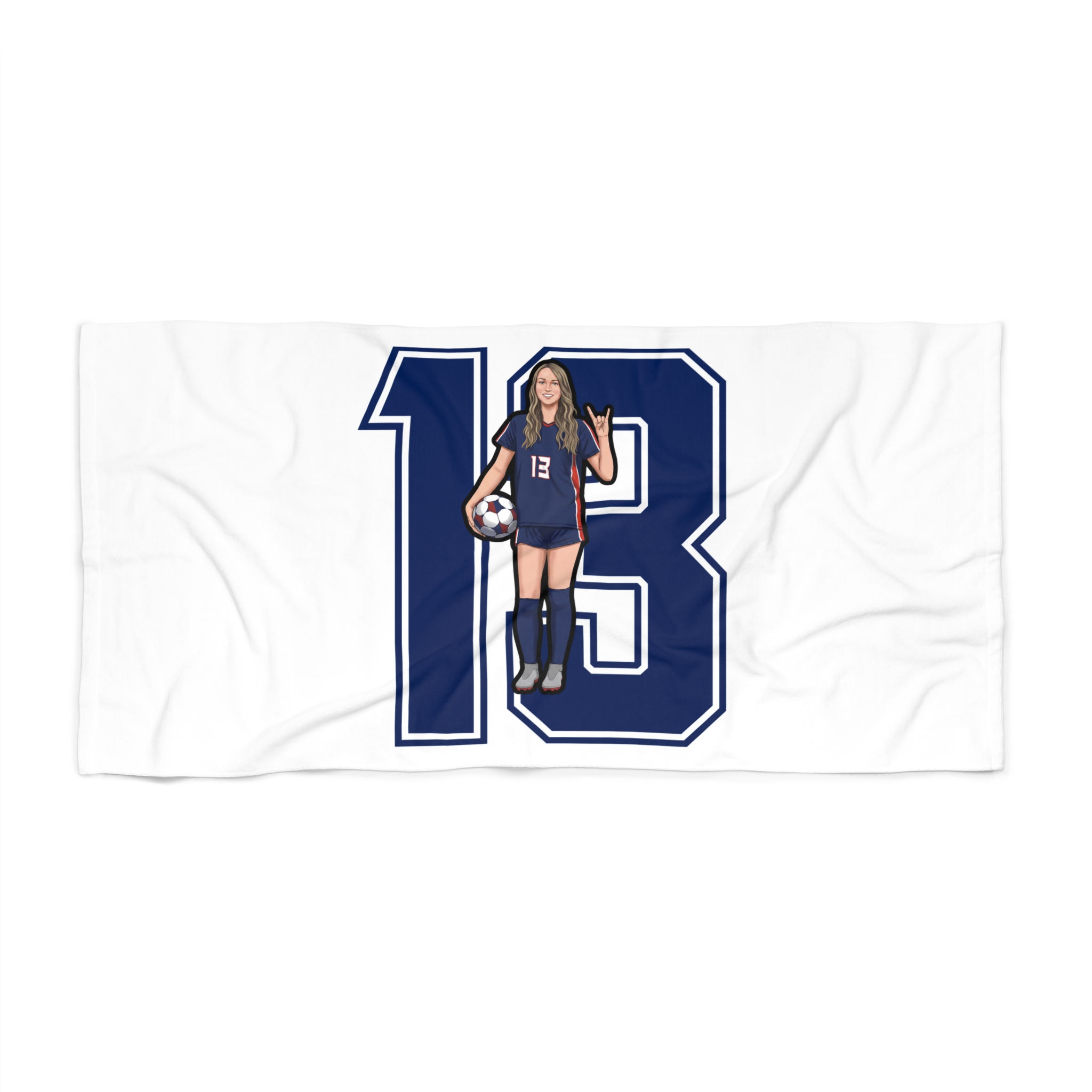 Beach Towel — character_number in Classic
