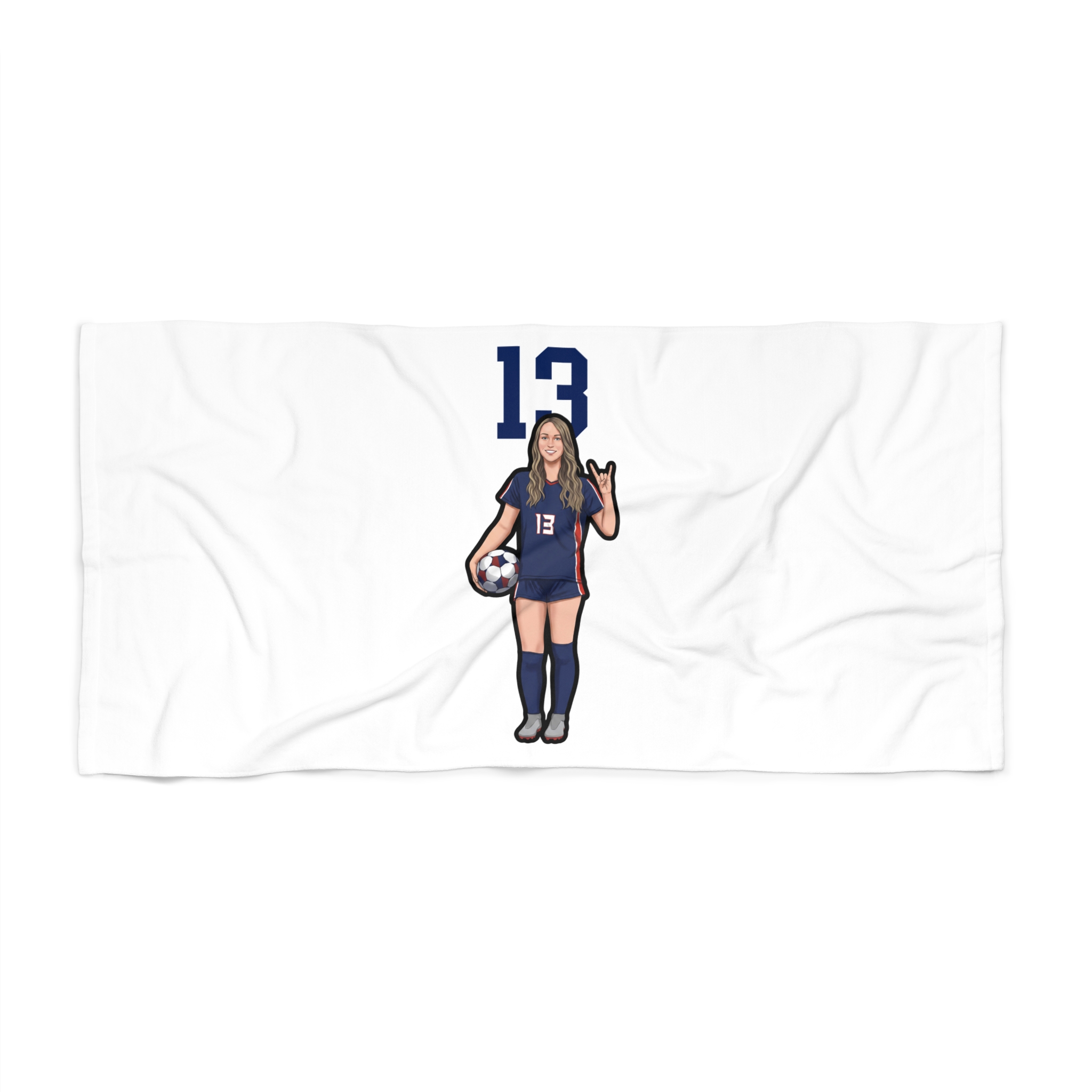 Beach Towel — character_number_top in Classic