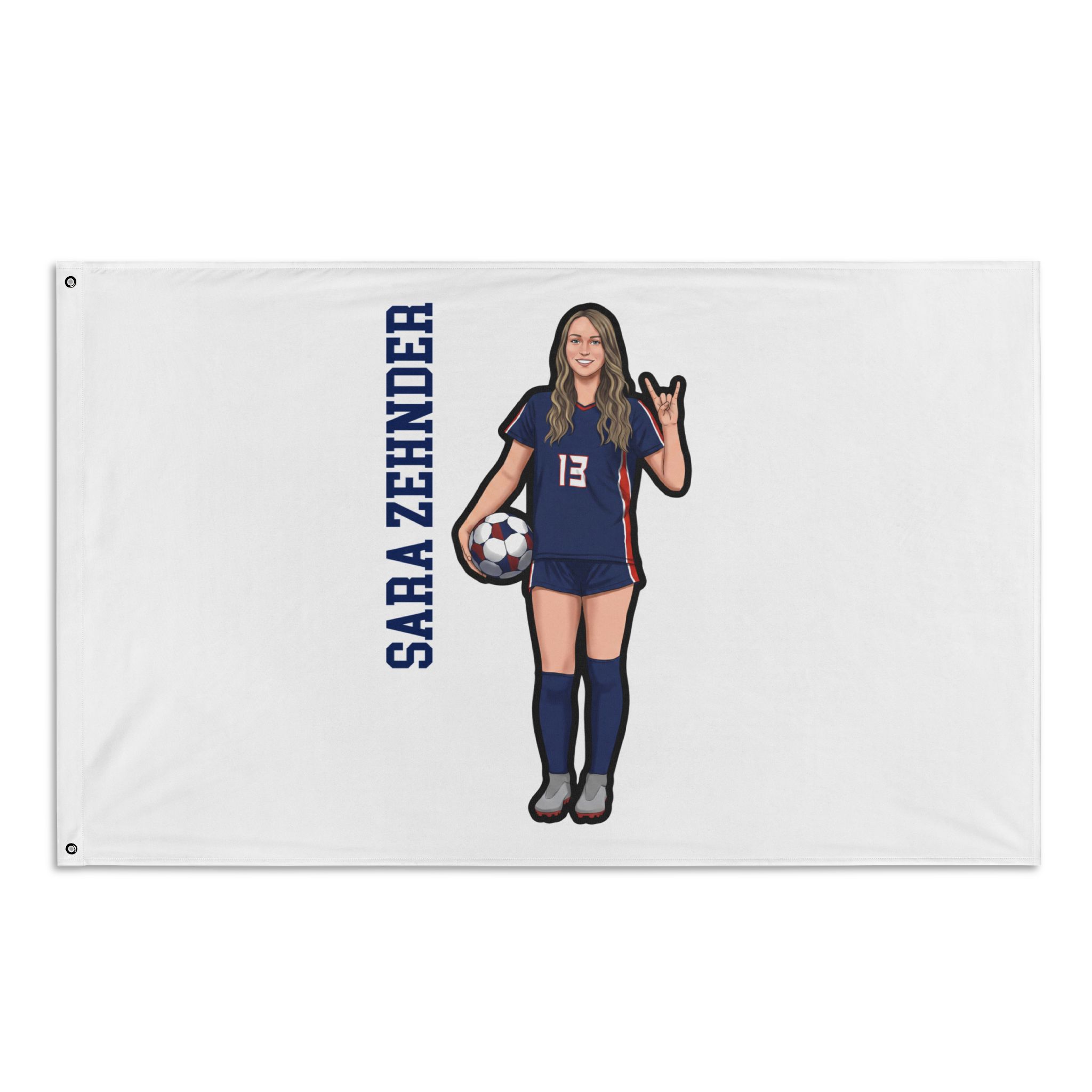 Flag (35 × 56 in) — character_name_vertical in Classic