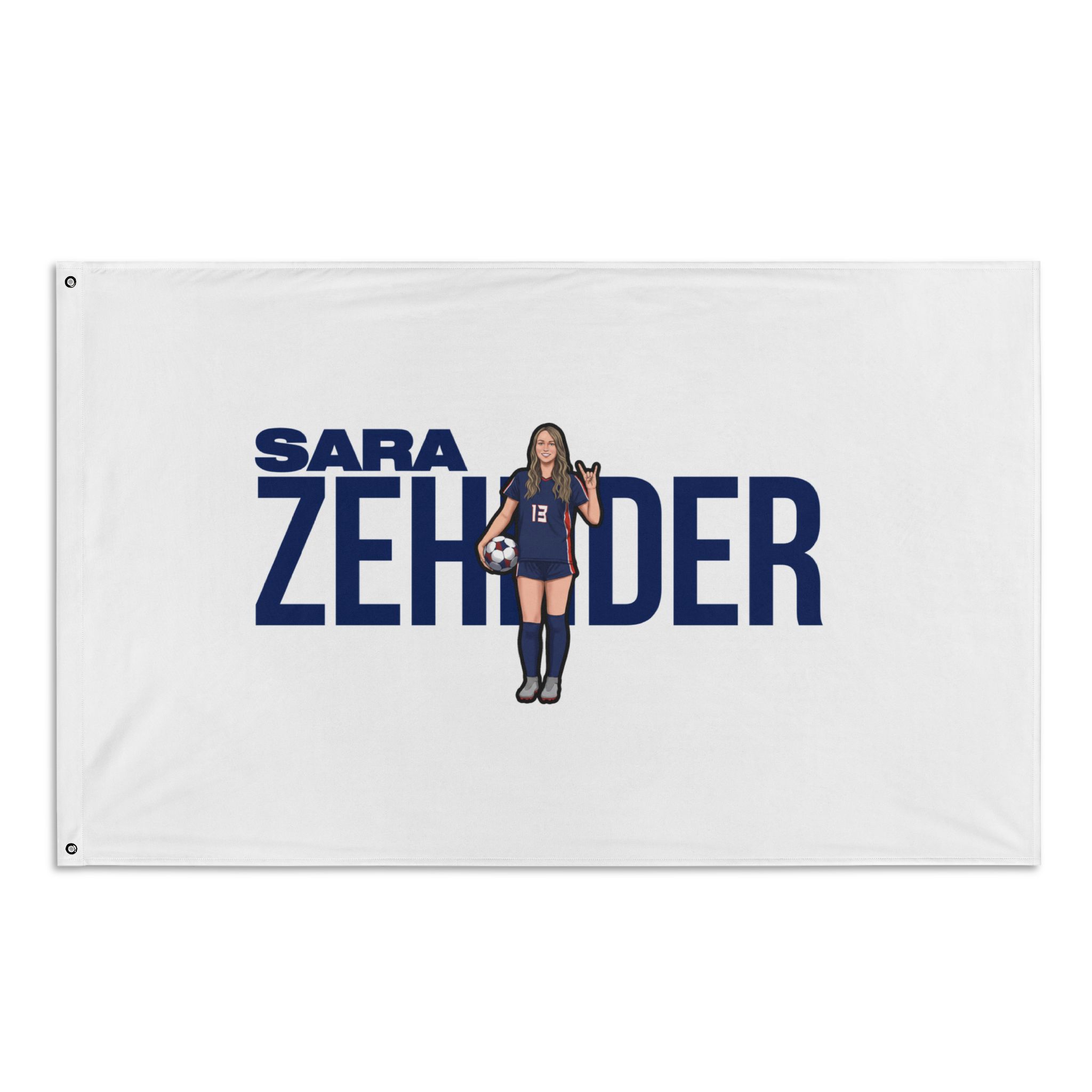 Flag (35 × 56 in) — character_player_name in Classic