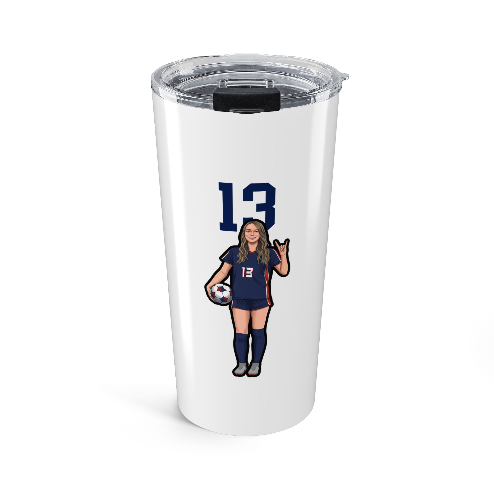 20oz Tumbler — character_number_top in Classic