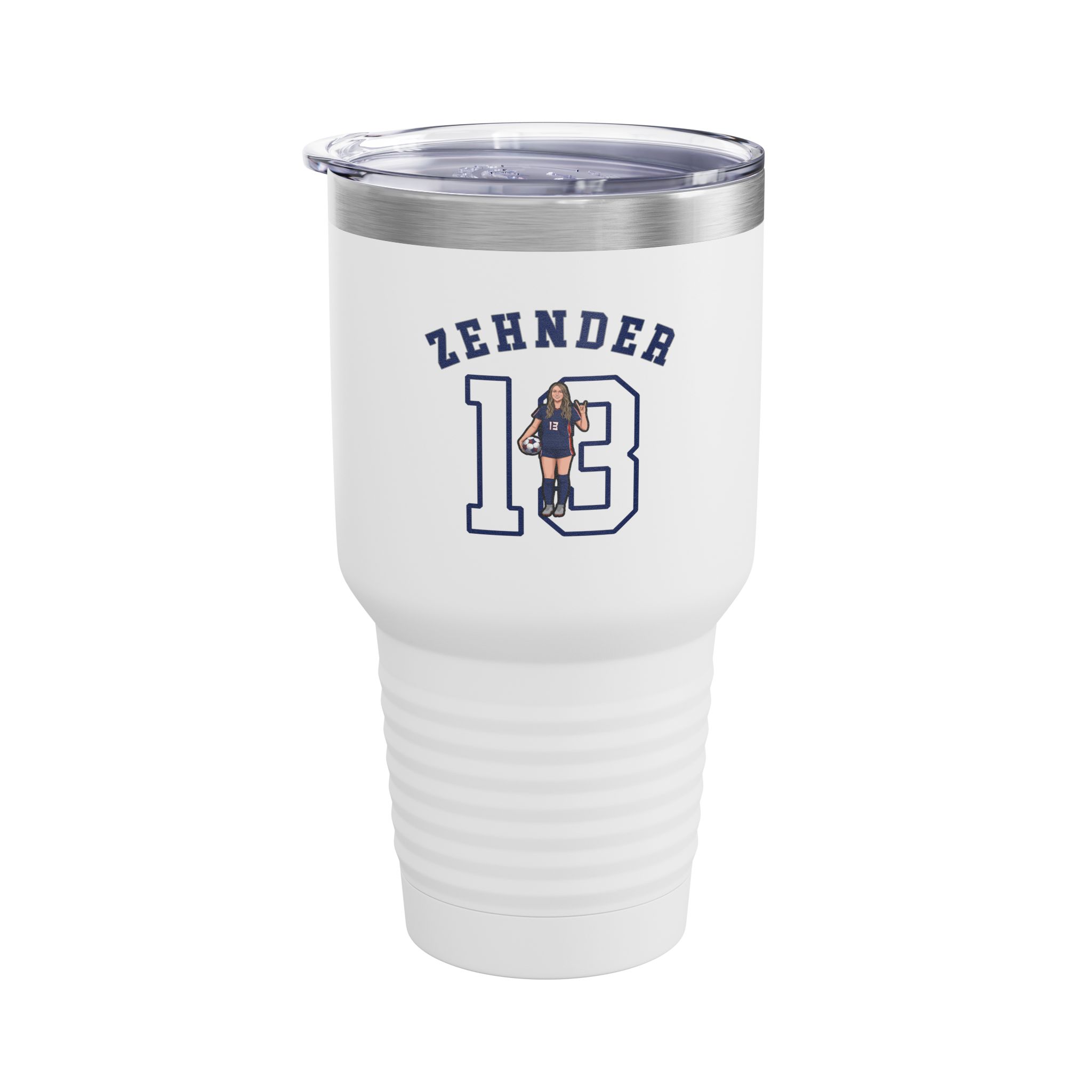 30oz Tumbler — character_shirsey_arch in White