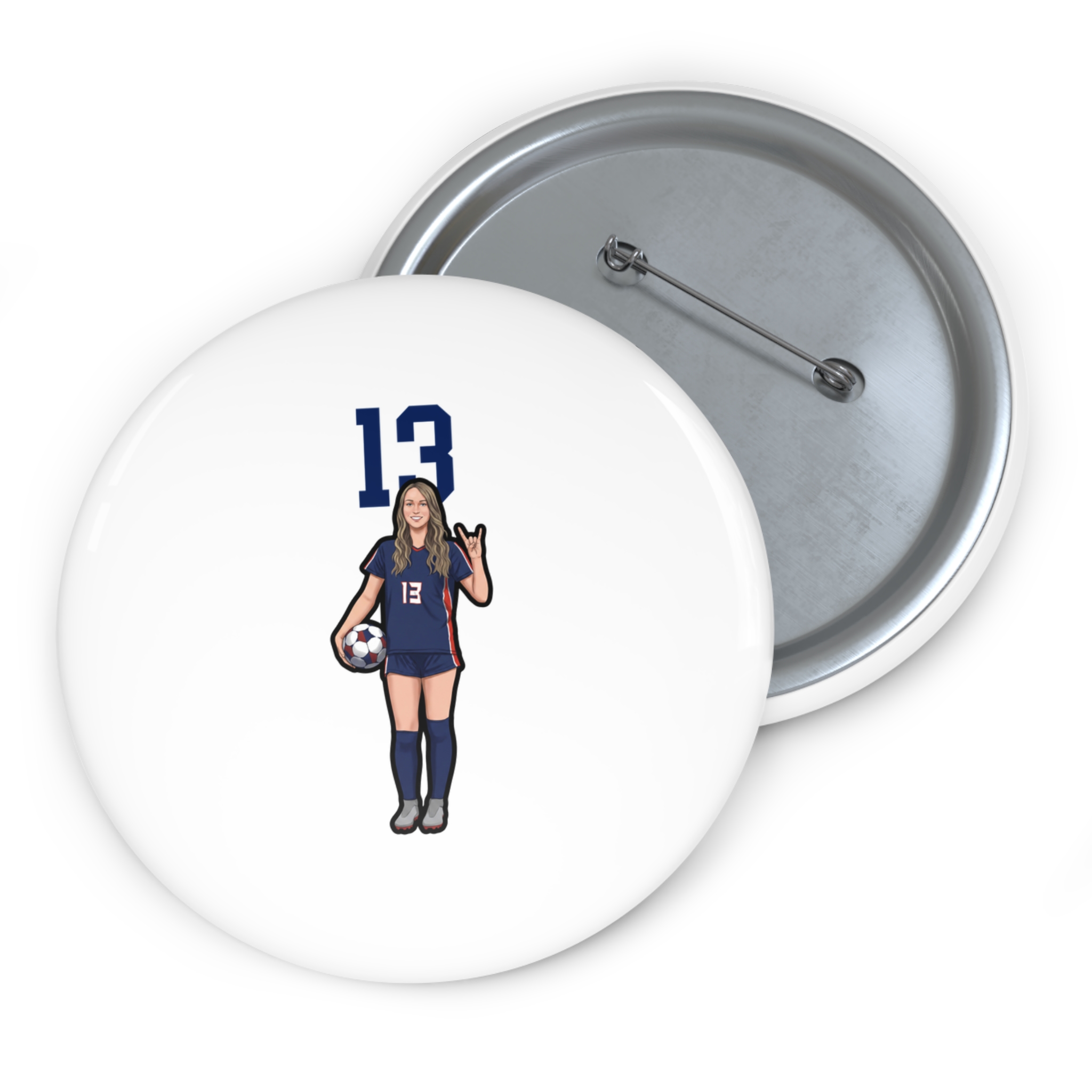 Game Day Pin — character_number_top in Classic