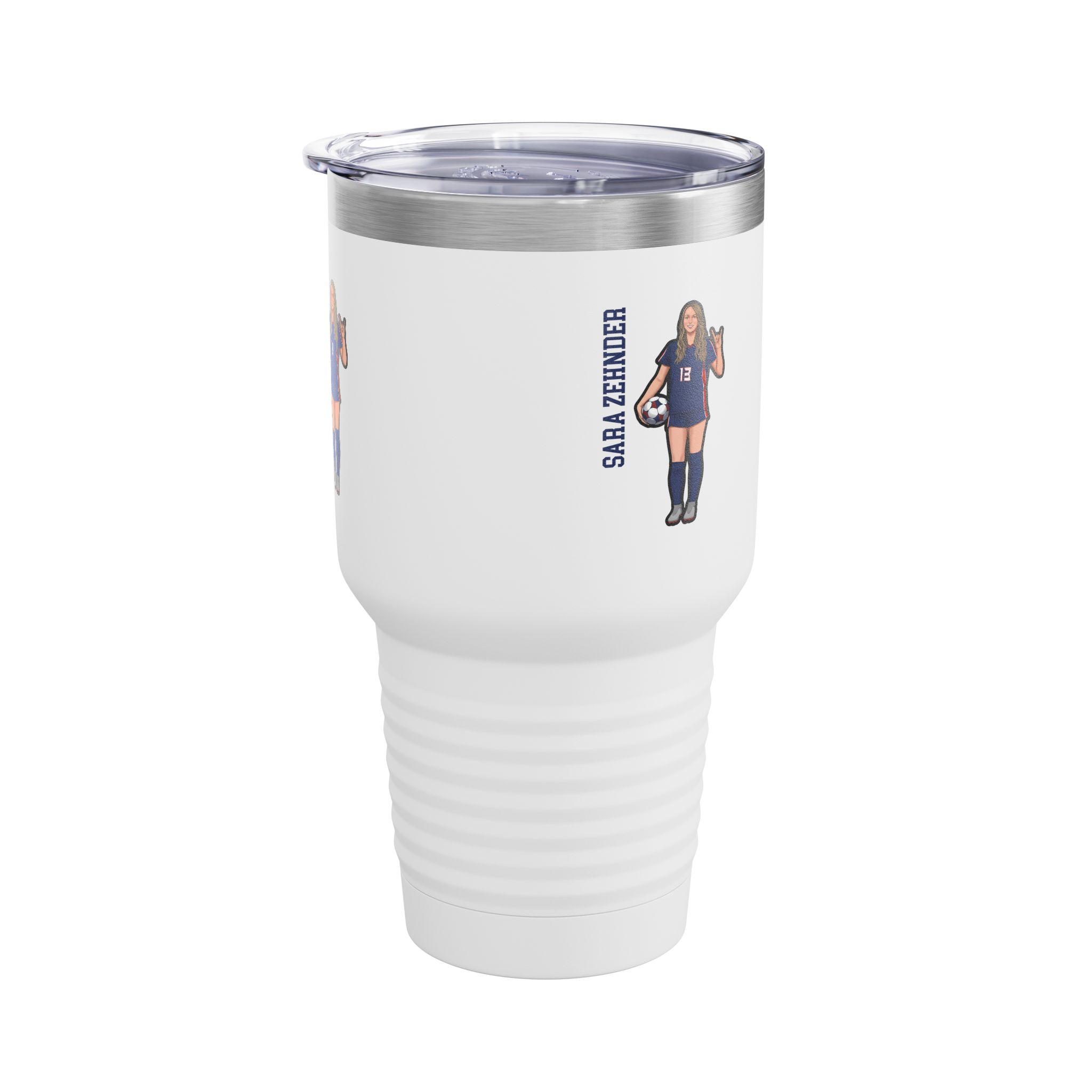 30oz Tumbler — character_name_vertical in White