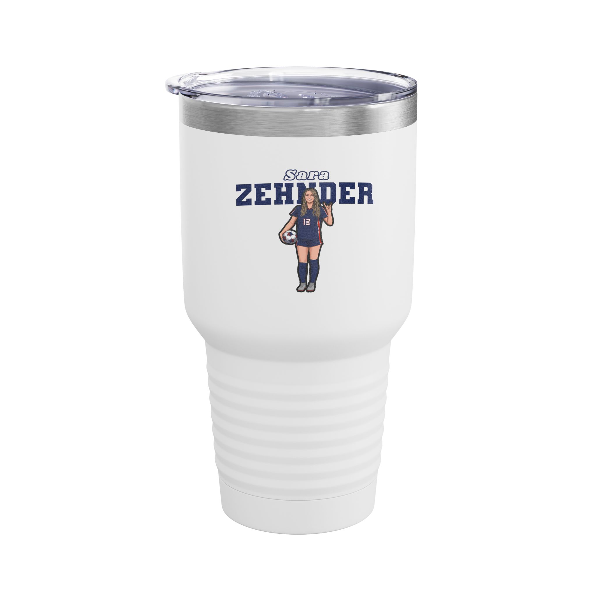 30oz Tumbler — character_name_arch in White