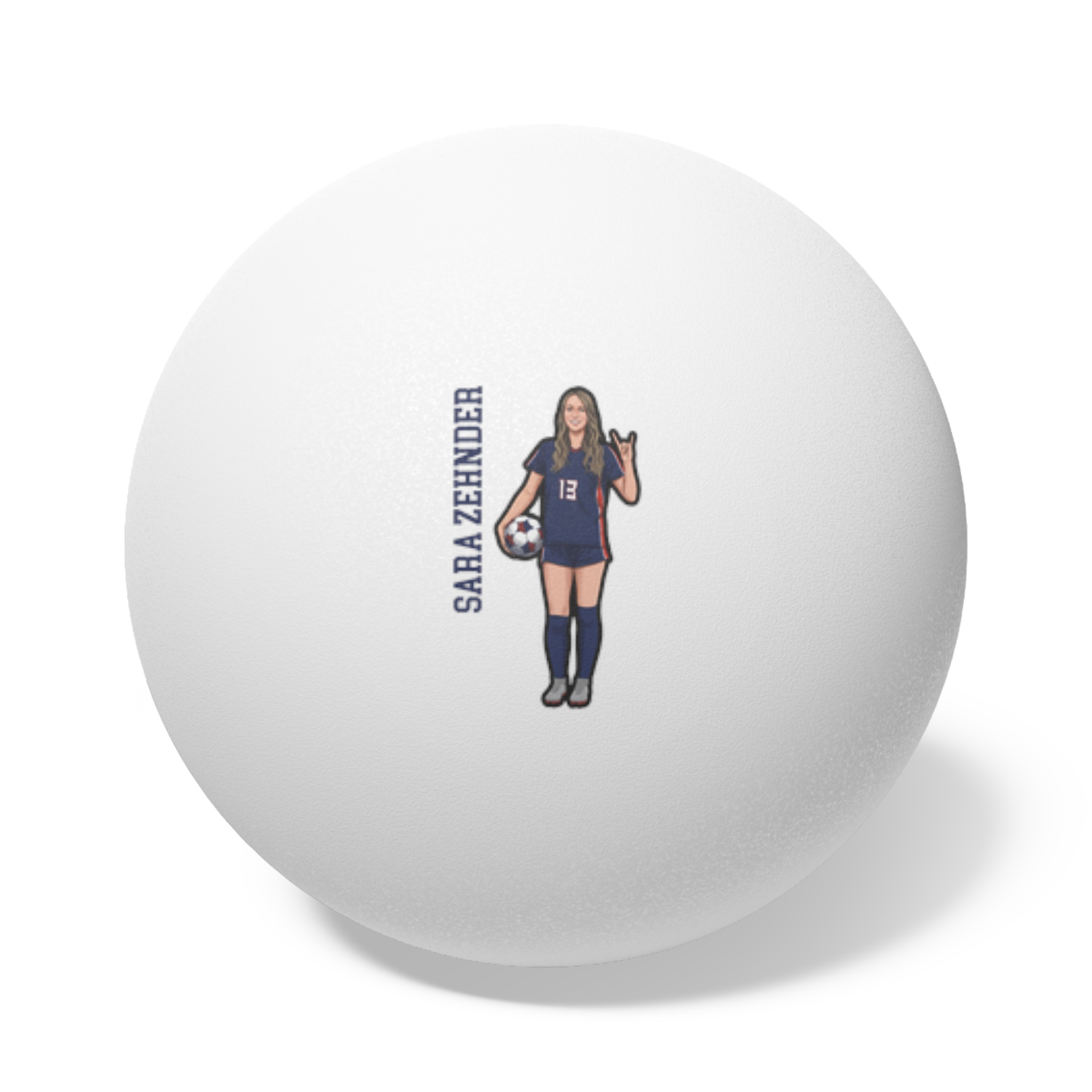 Ping Pong Balls, 6 pcs — character_name_vertical in White