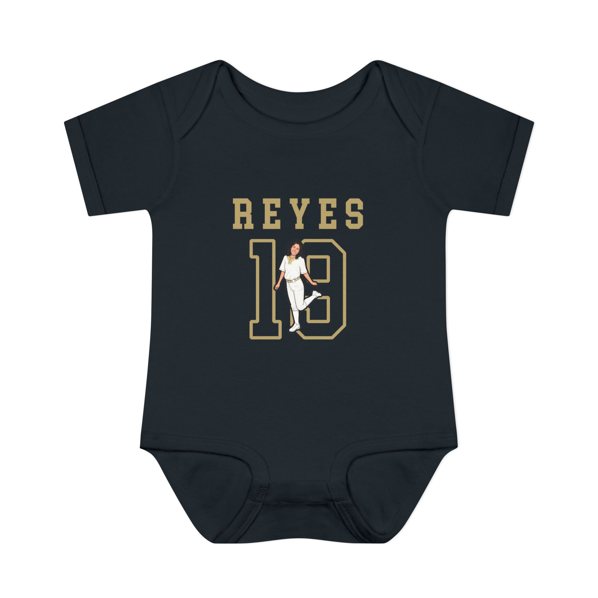 Baby Onesie — character_shirsey in Black
