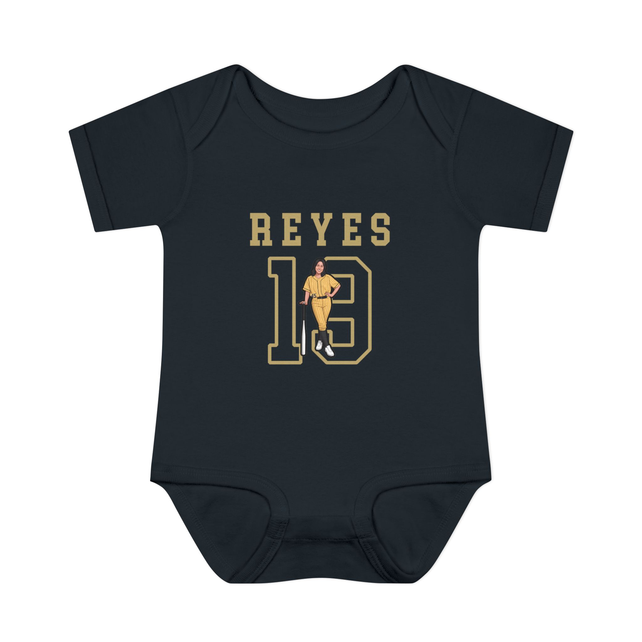 Baby Onesie — character_shirsey in Black