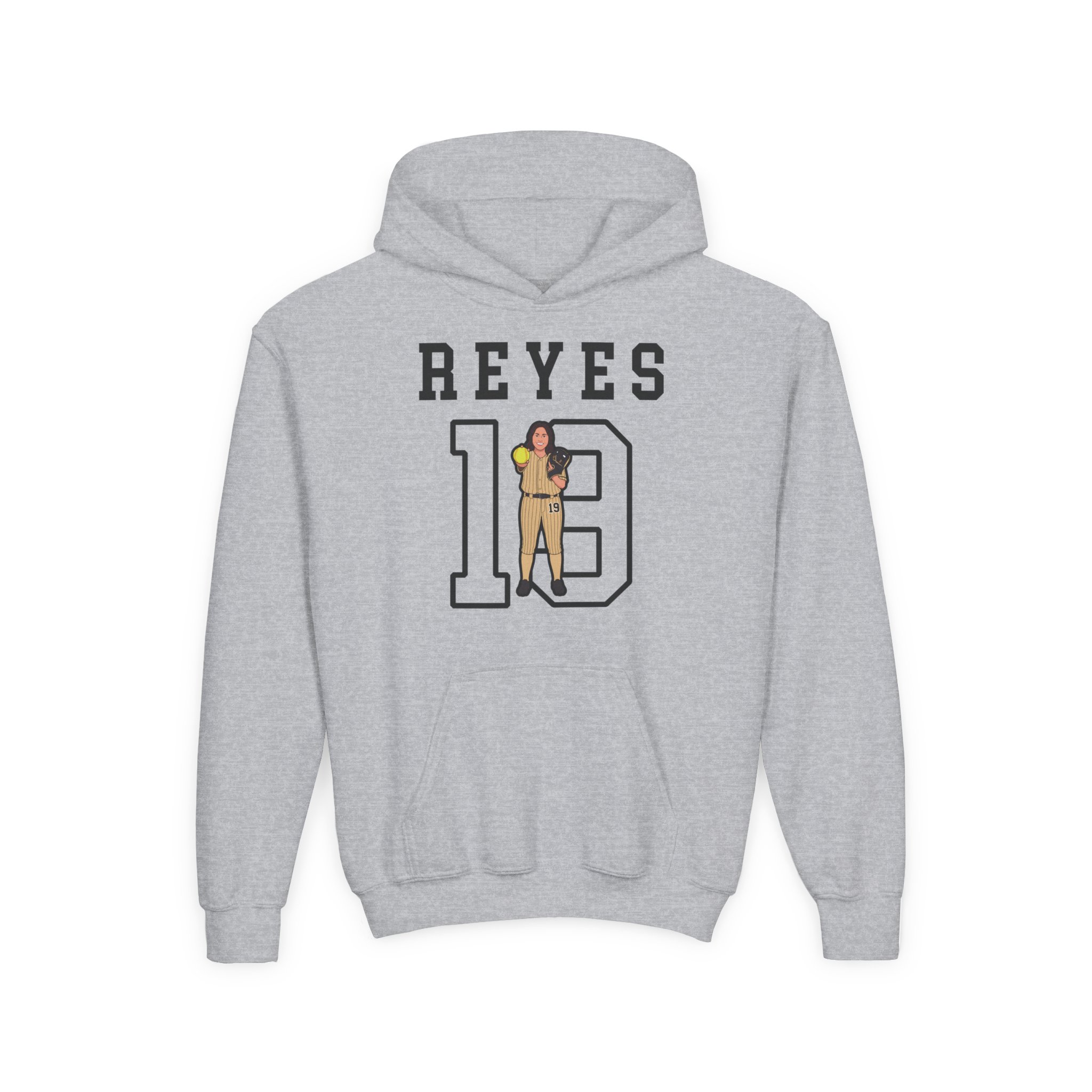 Youth Hoodie — character_shirsey in Grey
