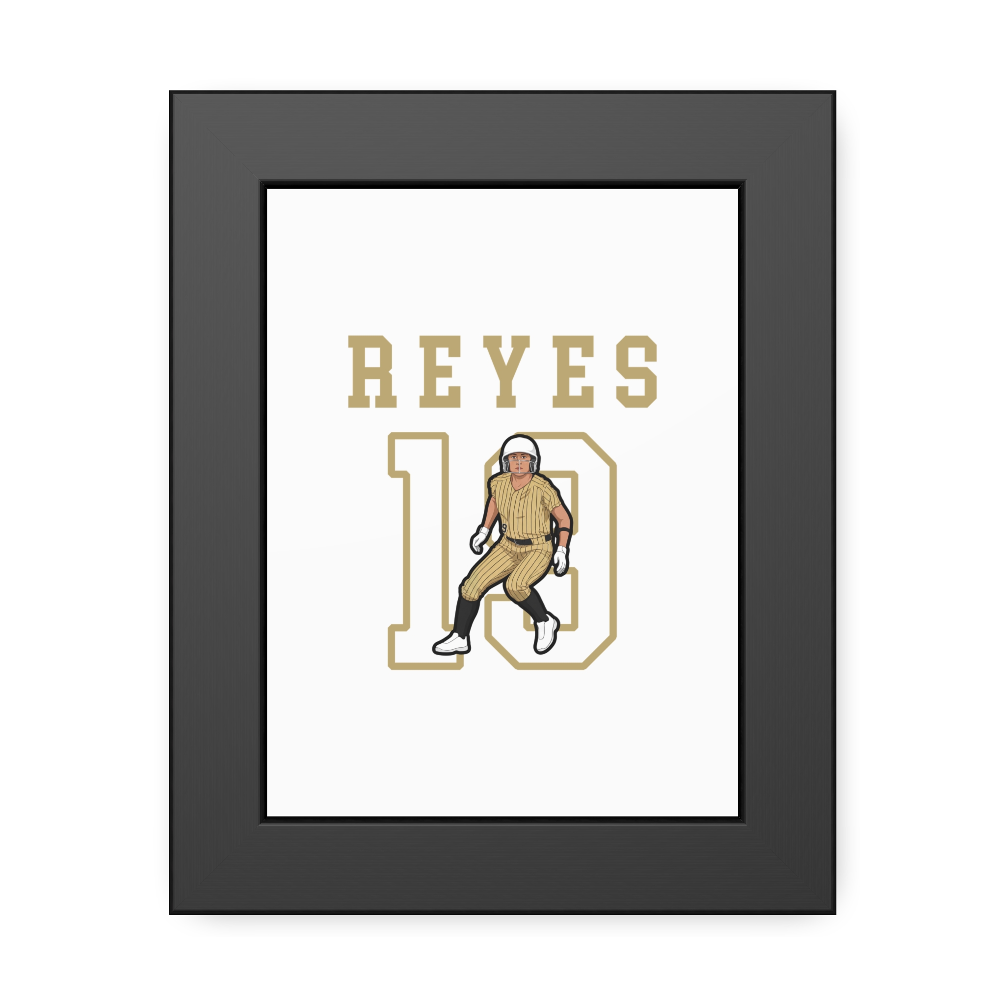 Framed Poster — character_shirsey in Black