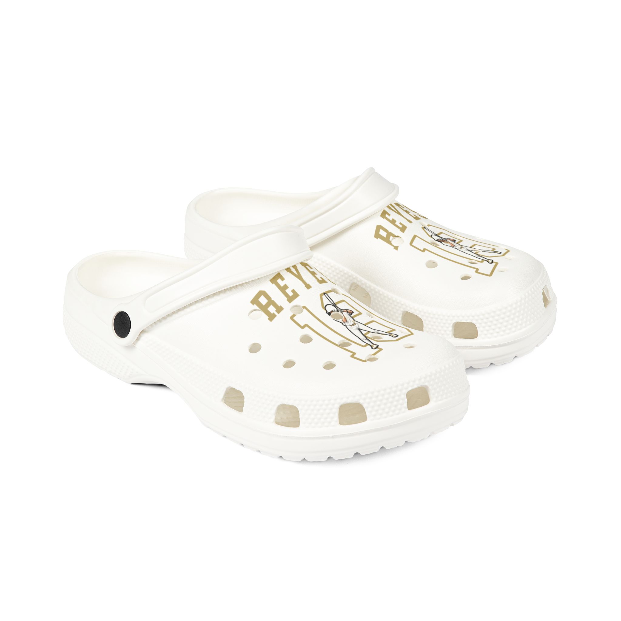 Rubber Clogs — character_shirsey in White