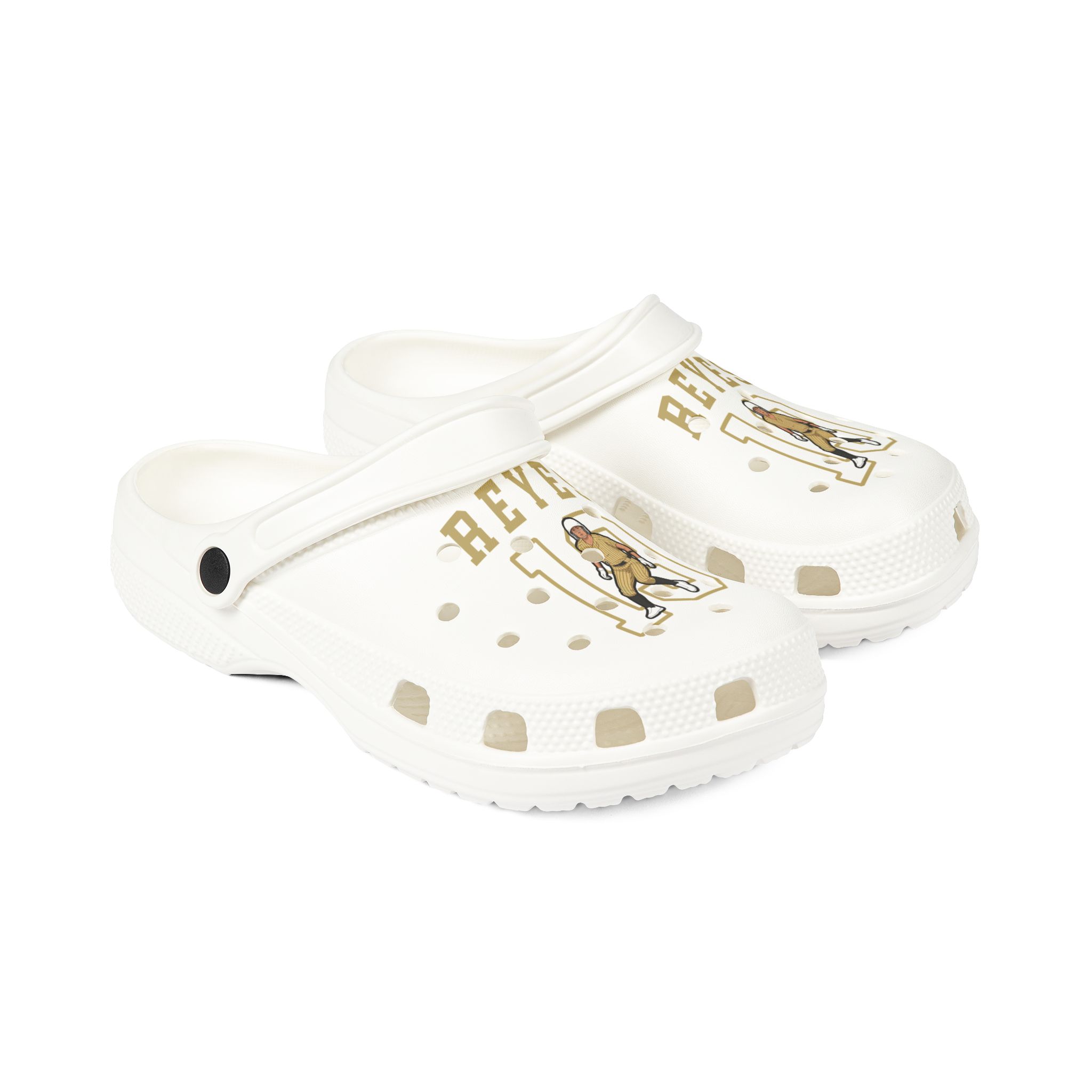 Rubber Clogs — character_shirsey in White