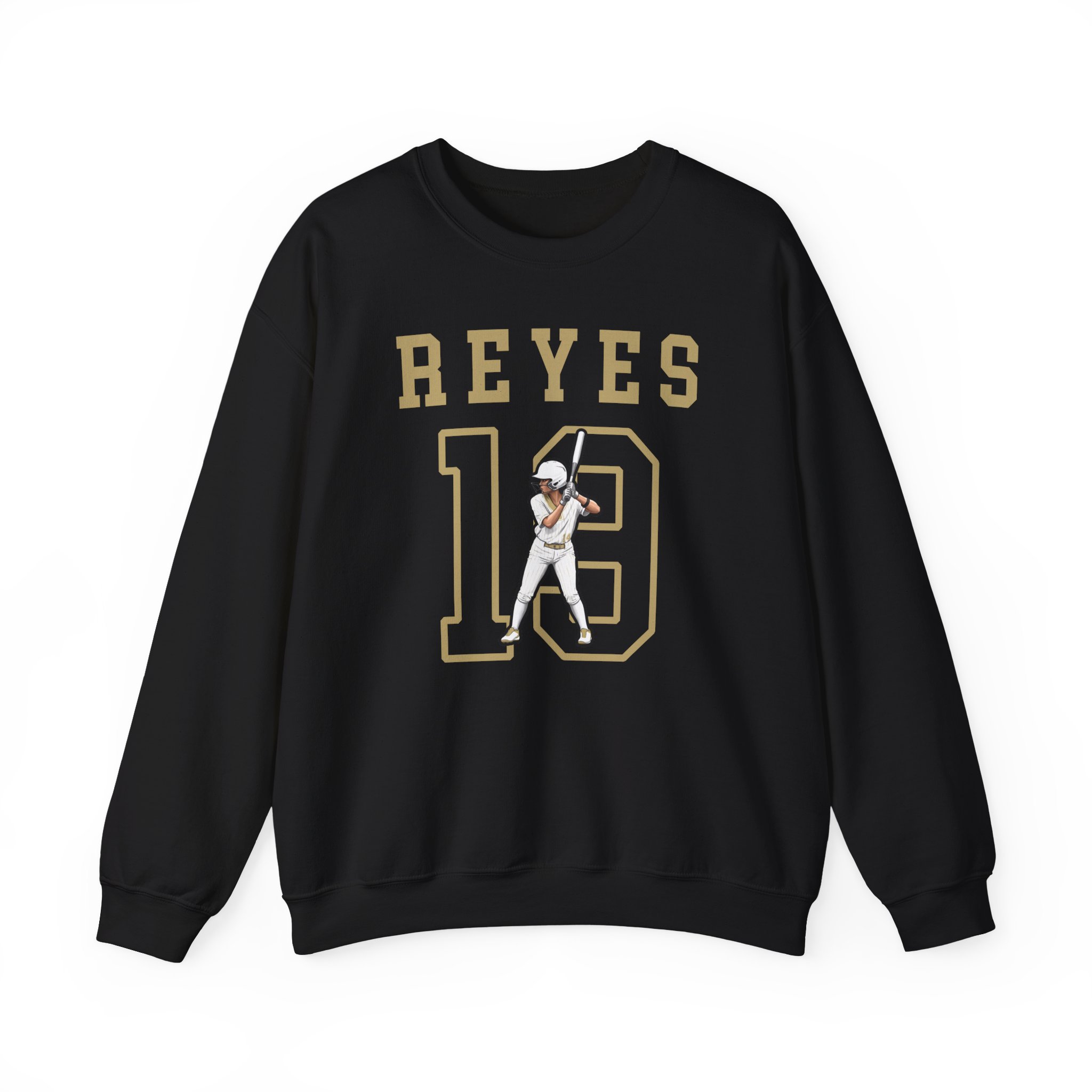 Crewneck Sweatshirt — character_shirsey in Black
