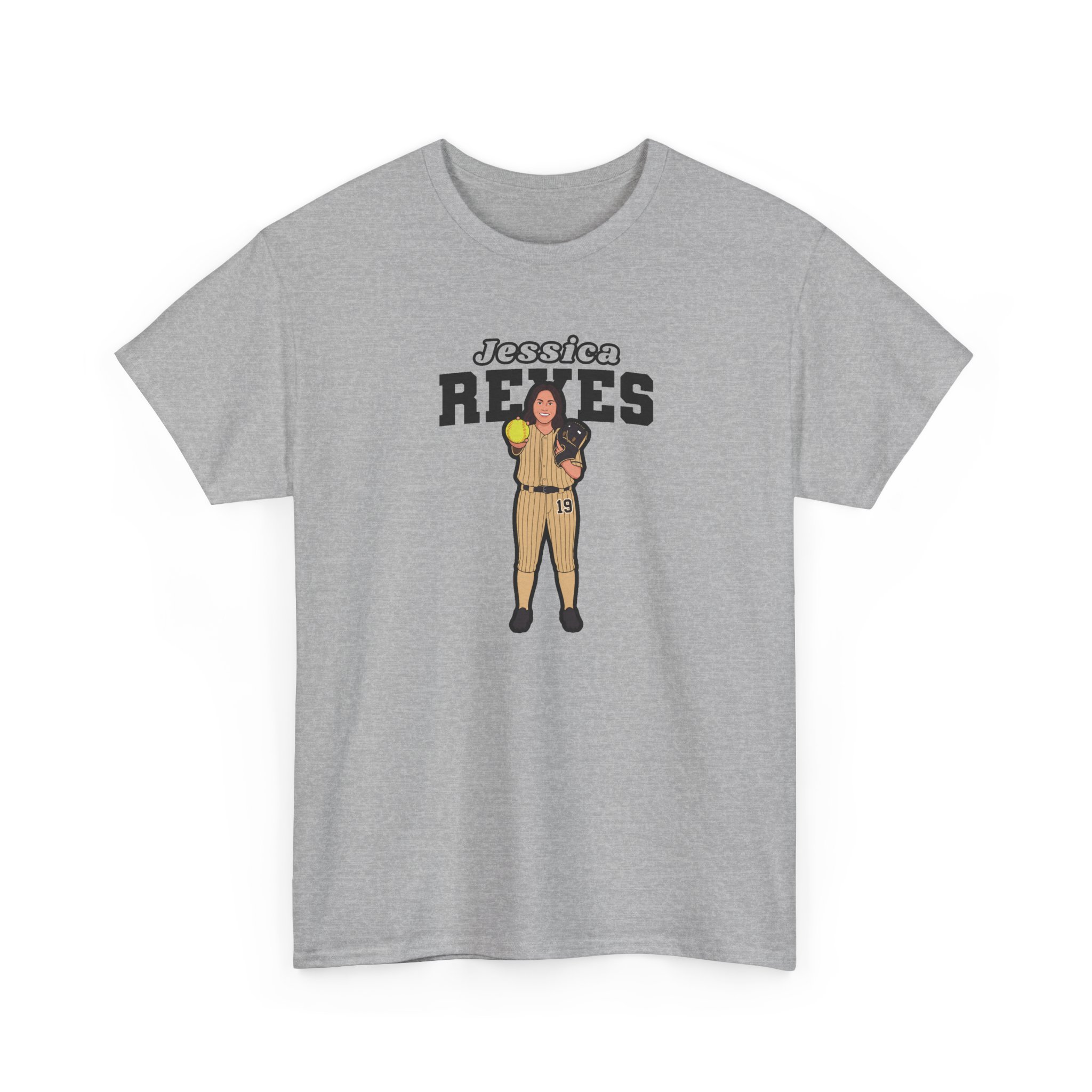 Tee — character_name_arch in Grey