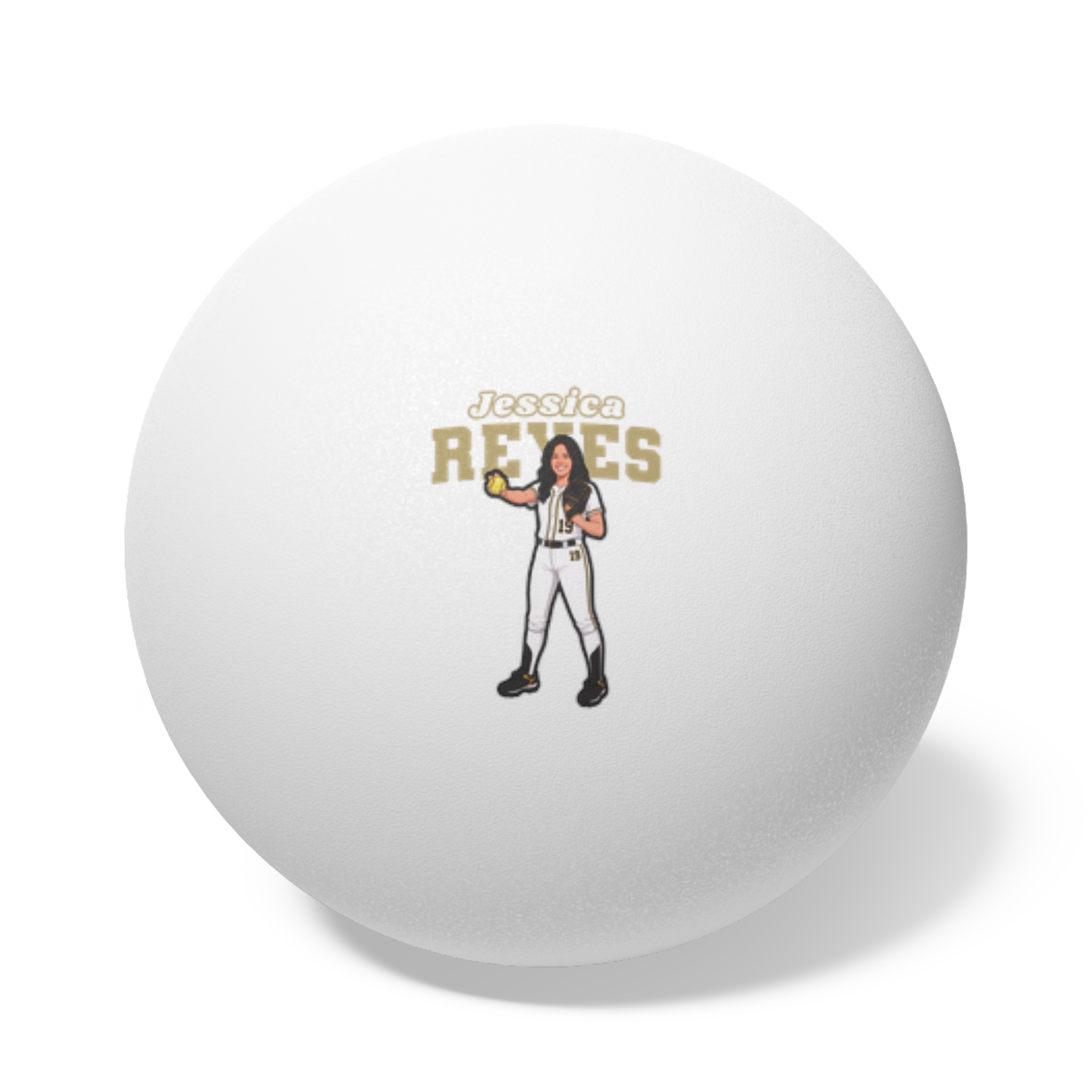 Ping Pong Balls, 6 pcs — character_name_arch in White