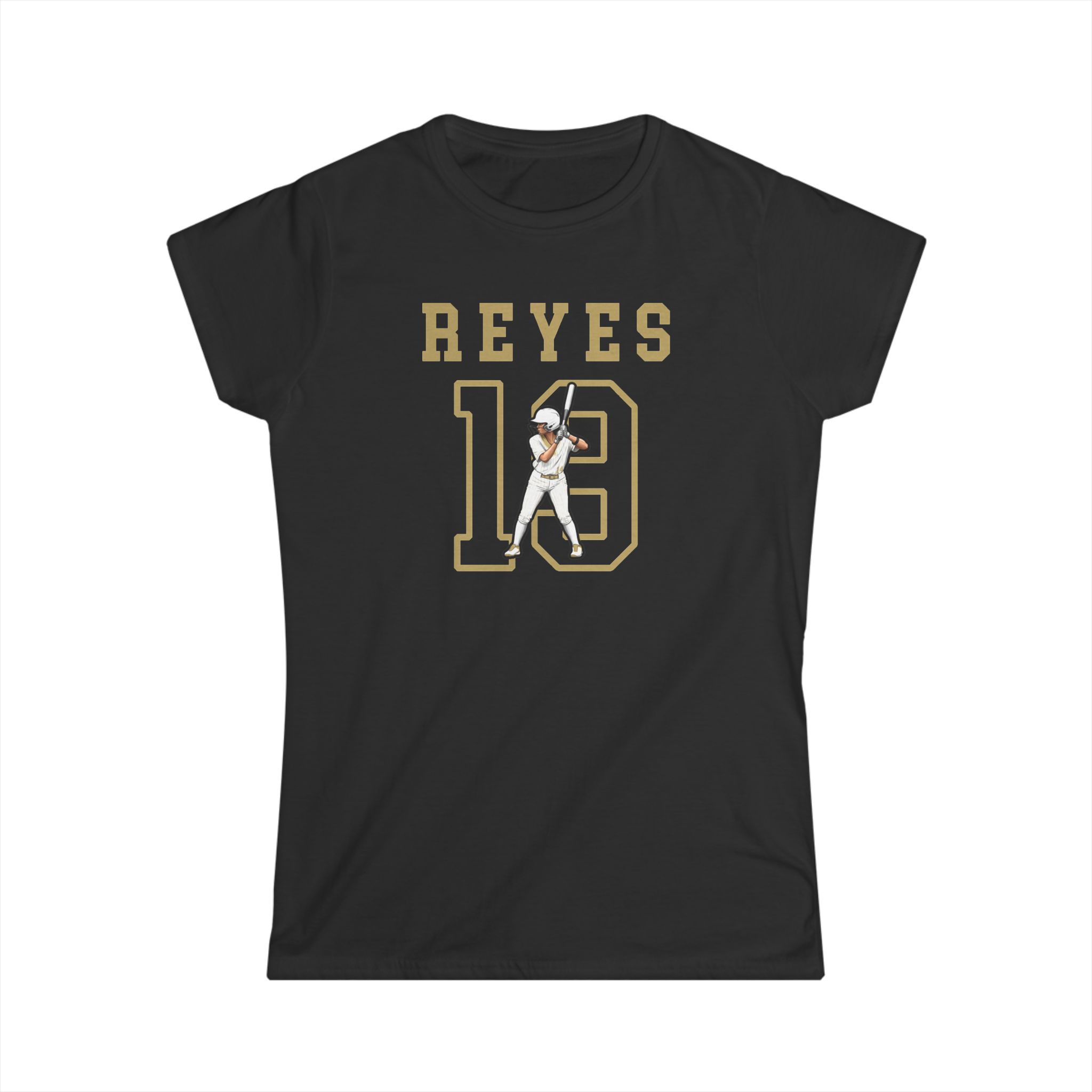 Women's Softstyle Tee — character_shirsey in Black