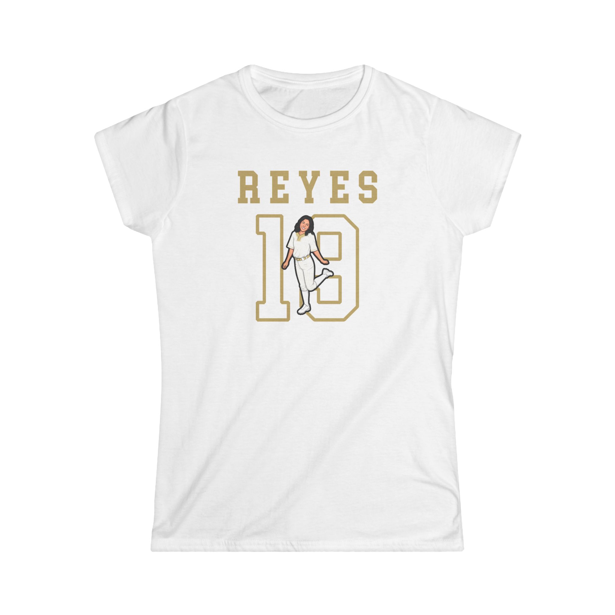 Women's Softstyle Tee — character_shirsey in White