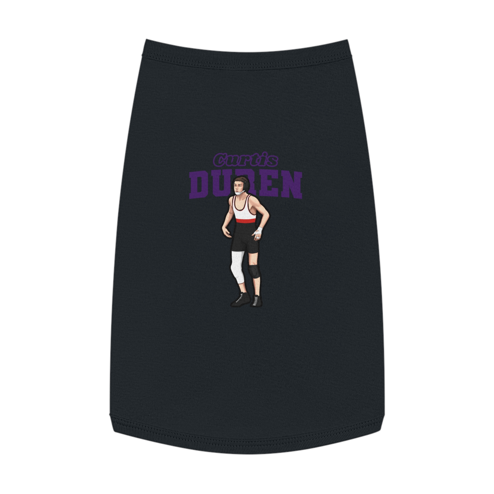Pet Tank Top — character_name_arch in Black