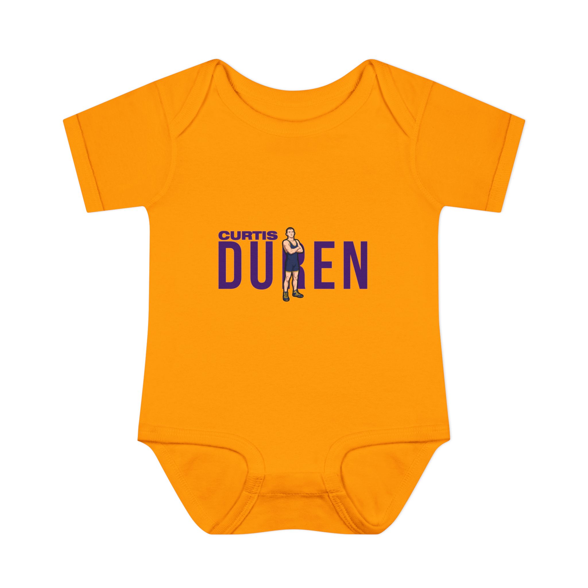 Baby Onesie — character_player_name in Gold