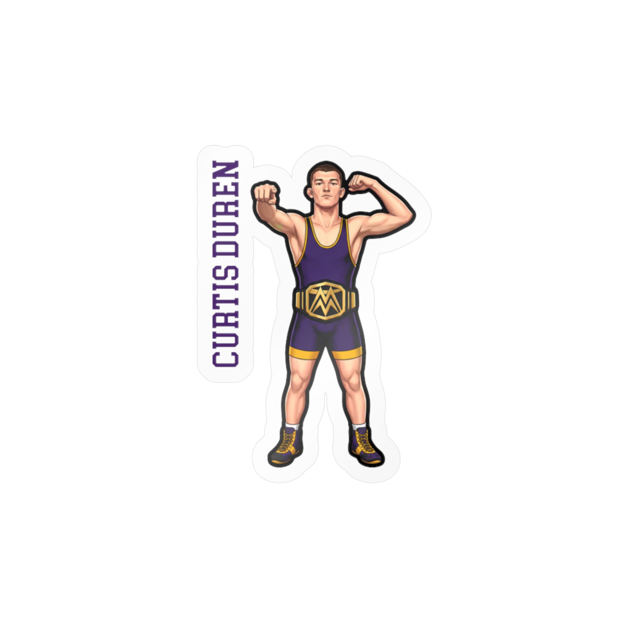 Vinyl Sticker — character_name_vertical in Classic