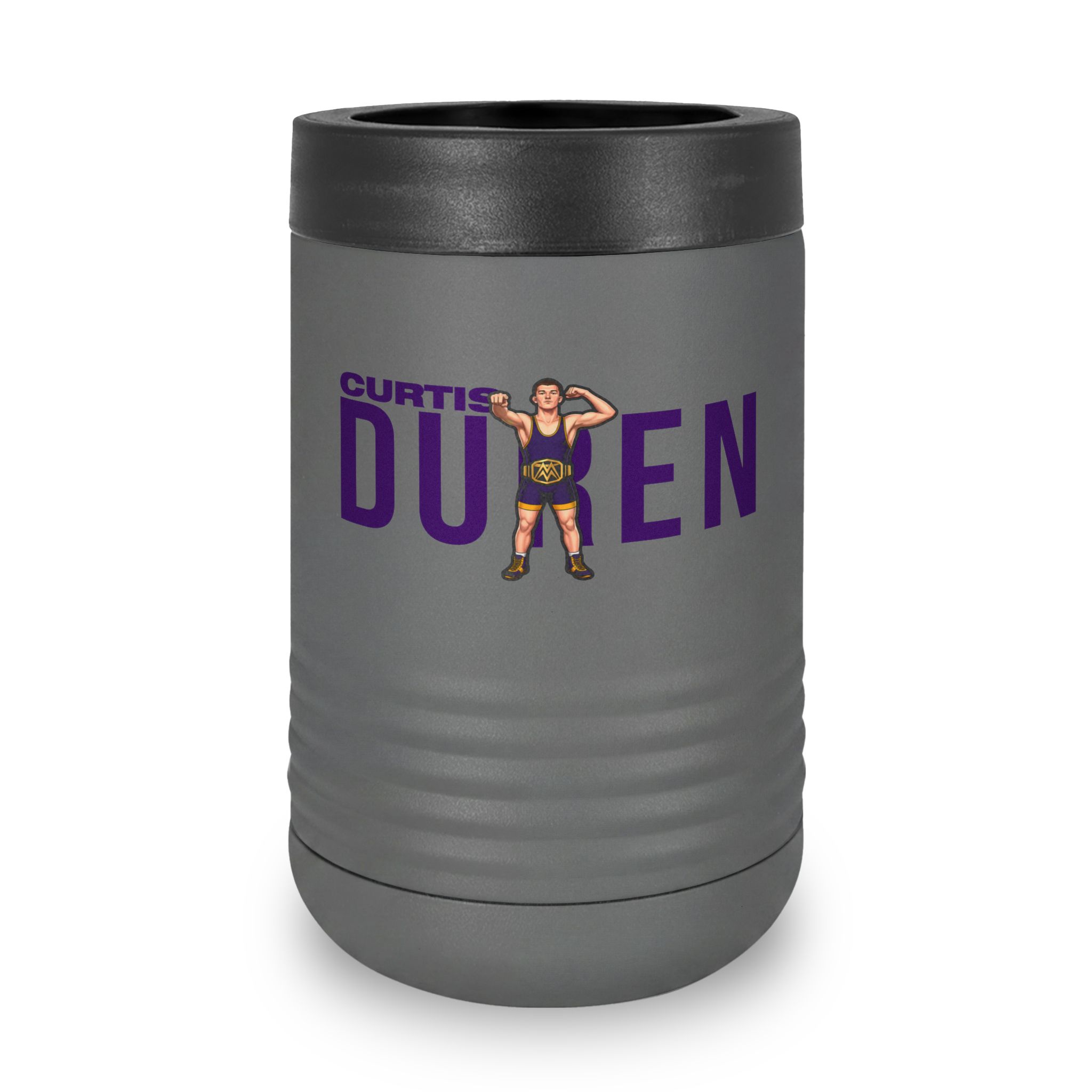 Stainless Can Cooler — character_player_name in Grey