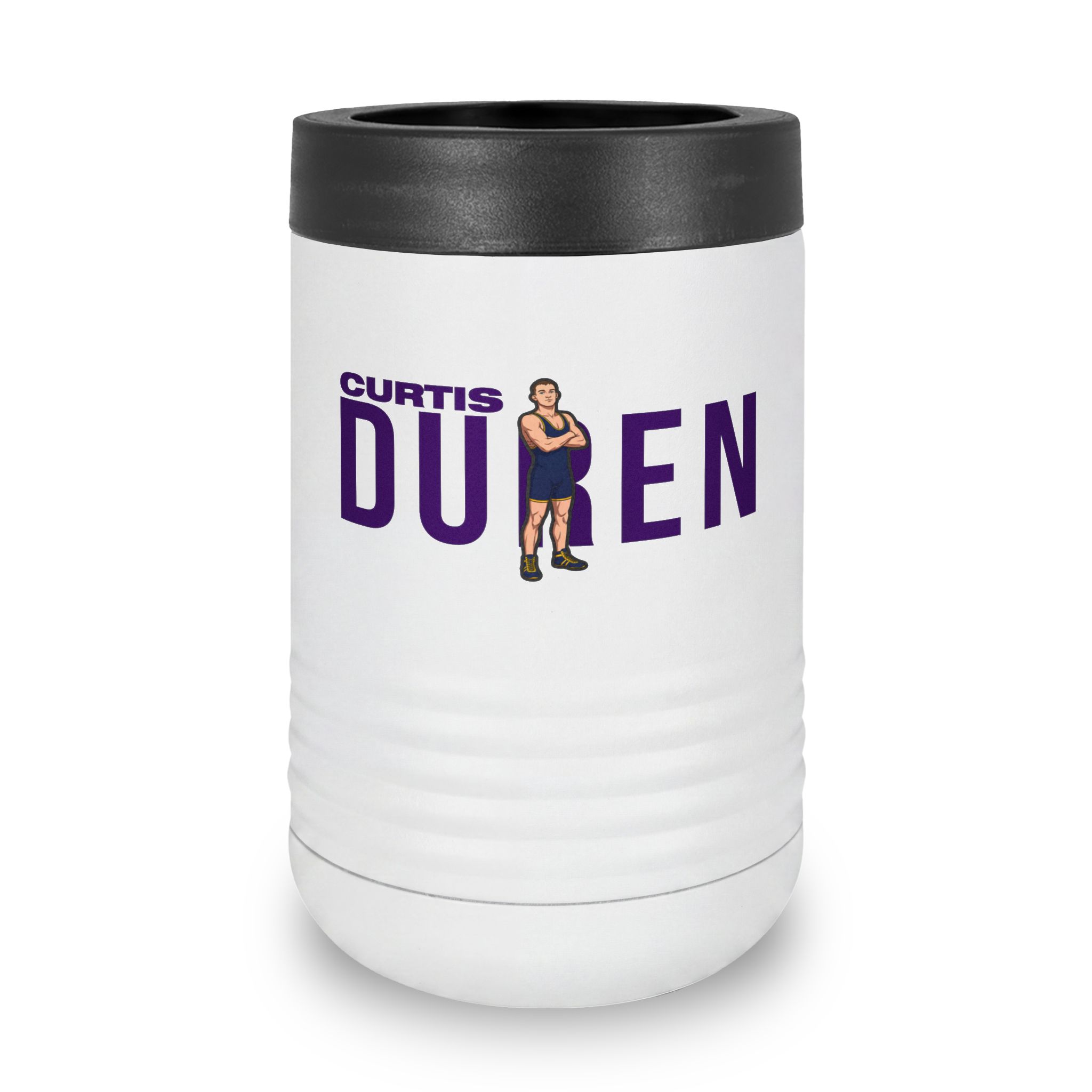 Stainless Can Cooler — character_player_name in White