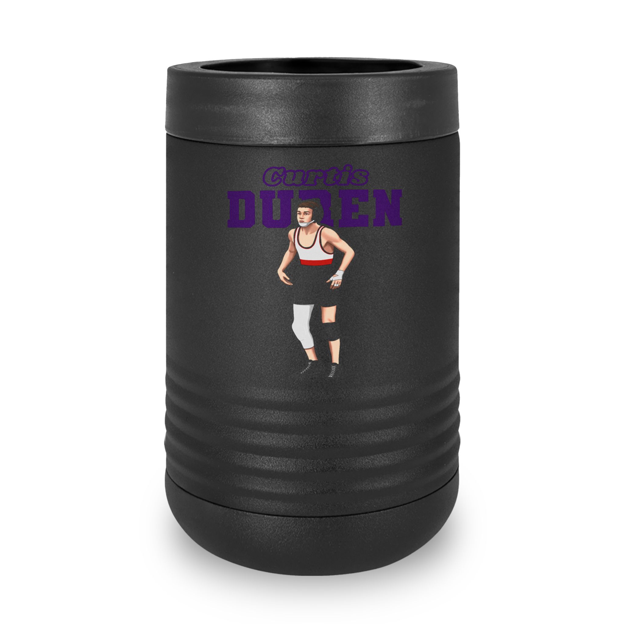 Stainless Can Cooler — character_name_arch in Black