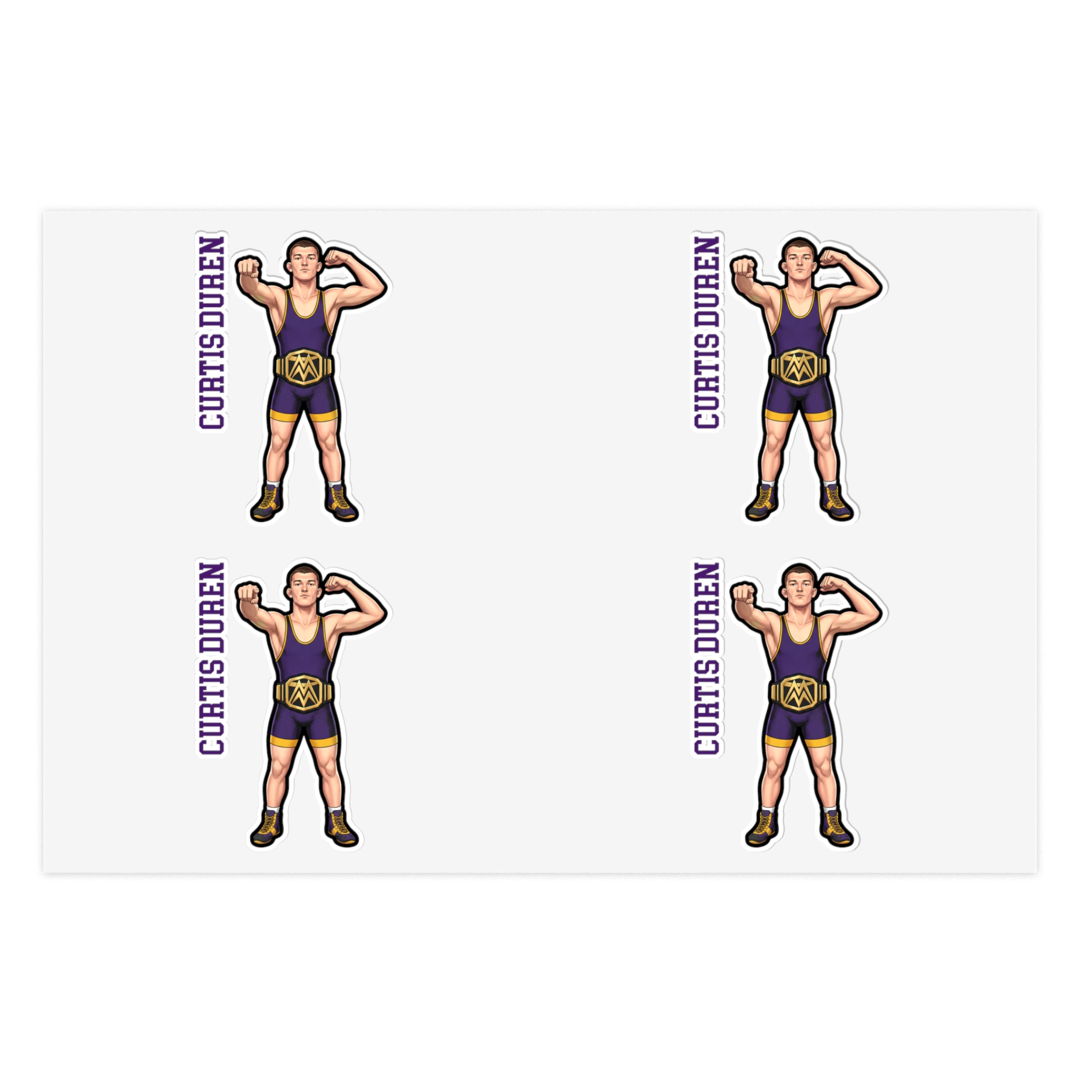 Sticker Sheet — character_name_vertical in Classic